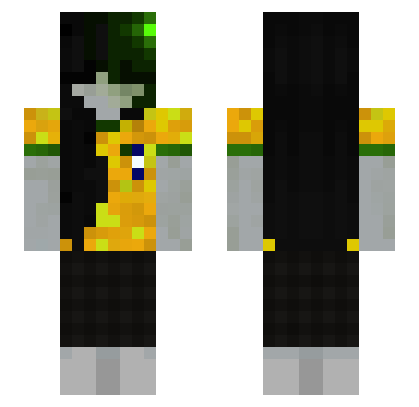 eduarwda Minecraft skin, front and back view