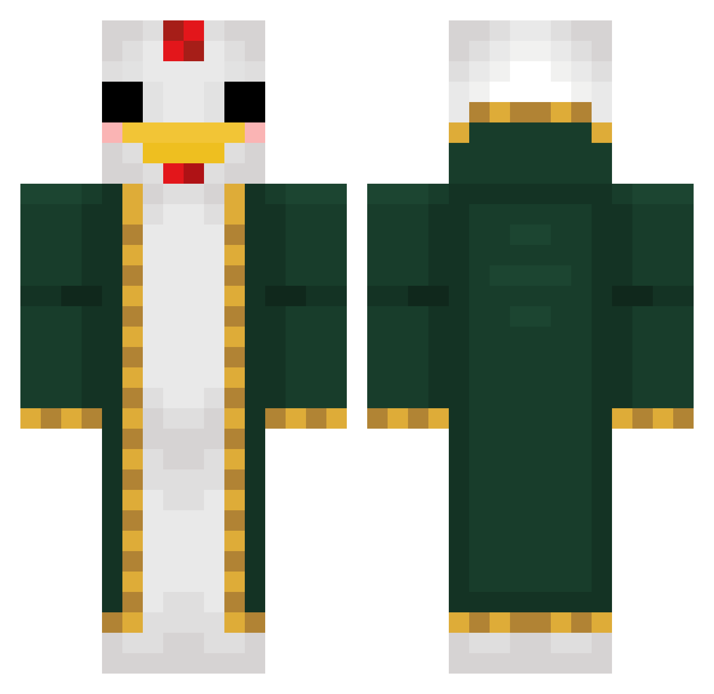 Trumoo13 Minecraft skin, front and back view