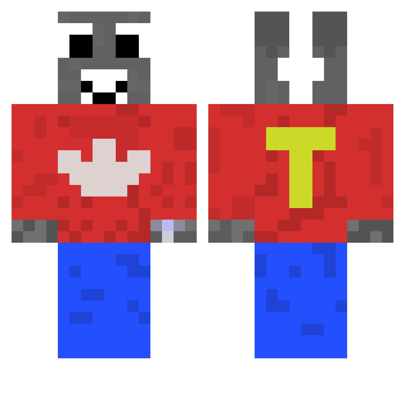 leo45vl Minecraft skin, front and back view