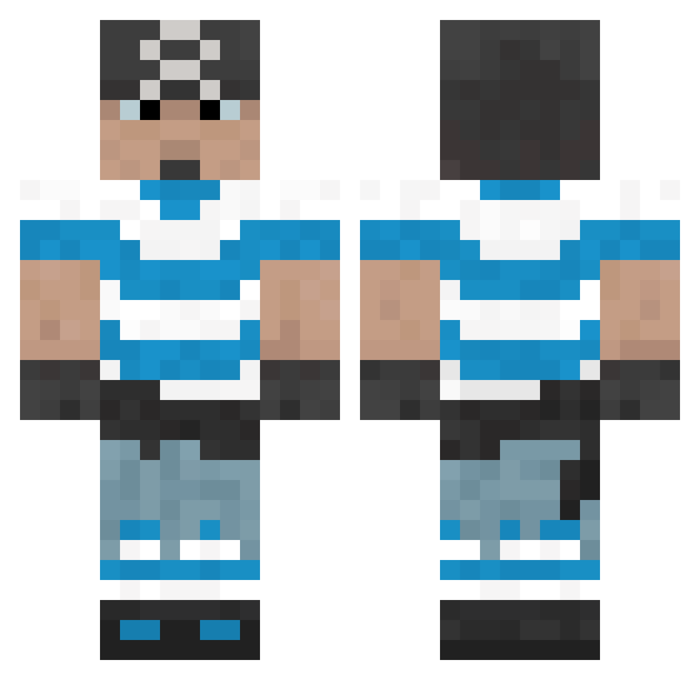 grandchapeau Minecraft skin, front and back view