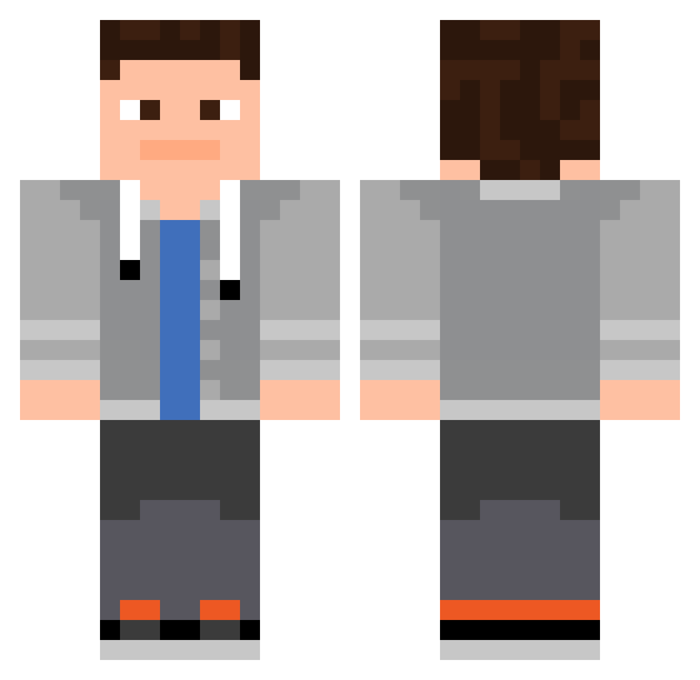 robwincheat Minecraft skin, front and back view
