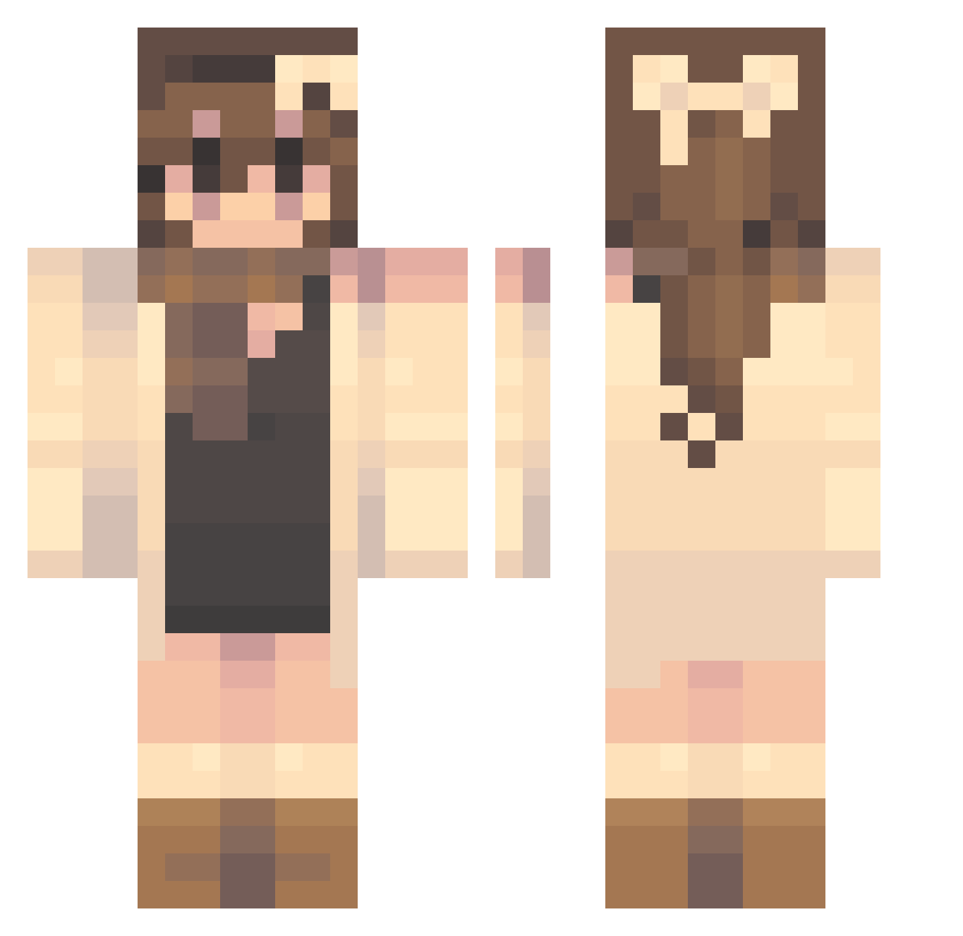 zdziwionybaton Minecraft skin, front and back view