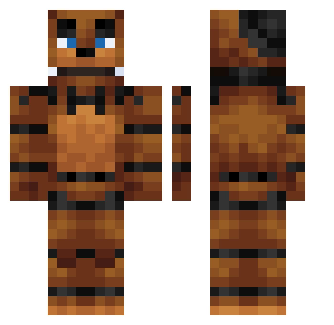 joacorizzi Minecraft skin, front and back view