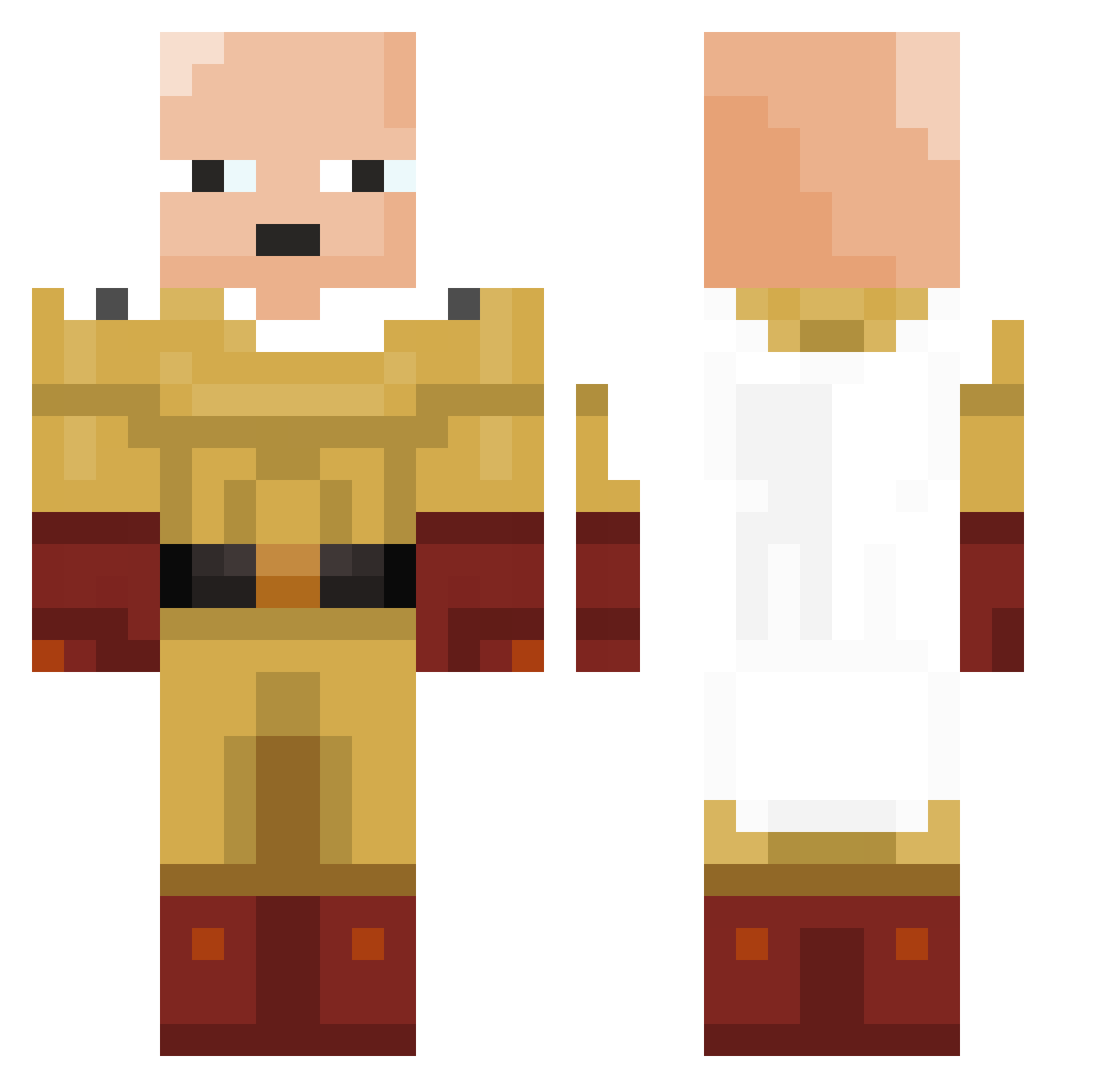 WhisyWhasy71 Minecraft skin, front and back view