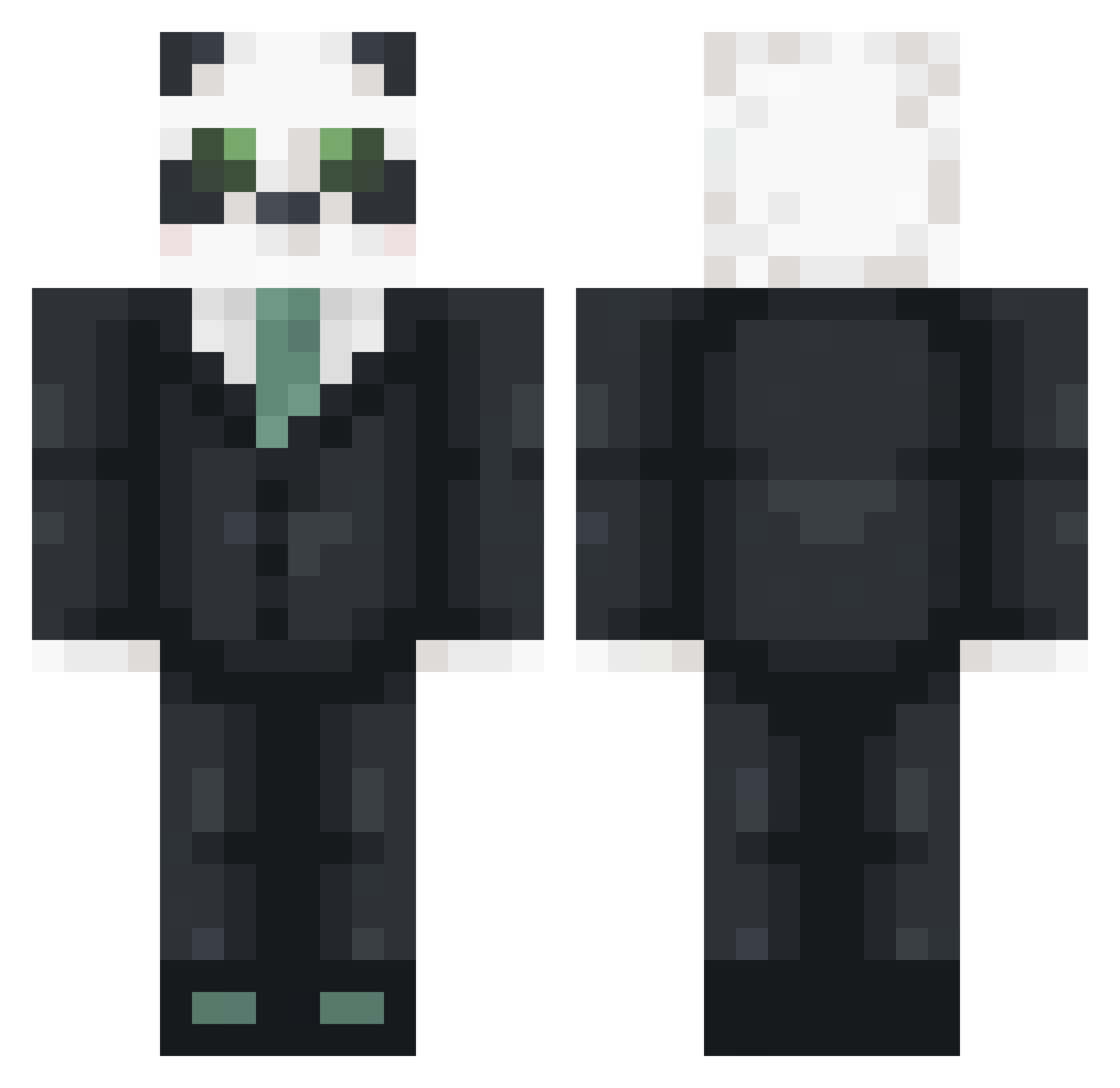 Taaylaa Minecraft skin, front and back view