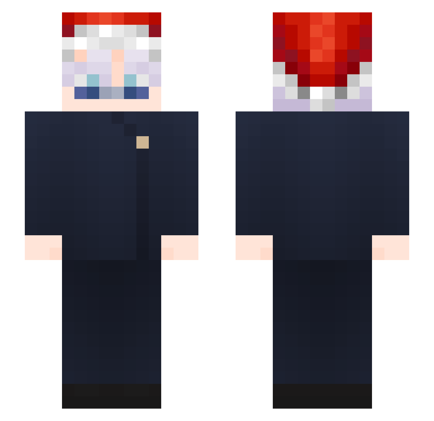 Elmamey1 Minecraft skin, front and back view