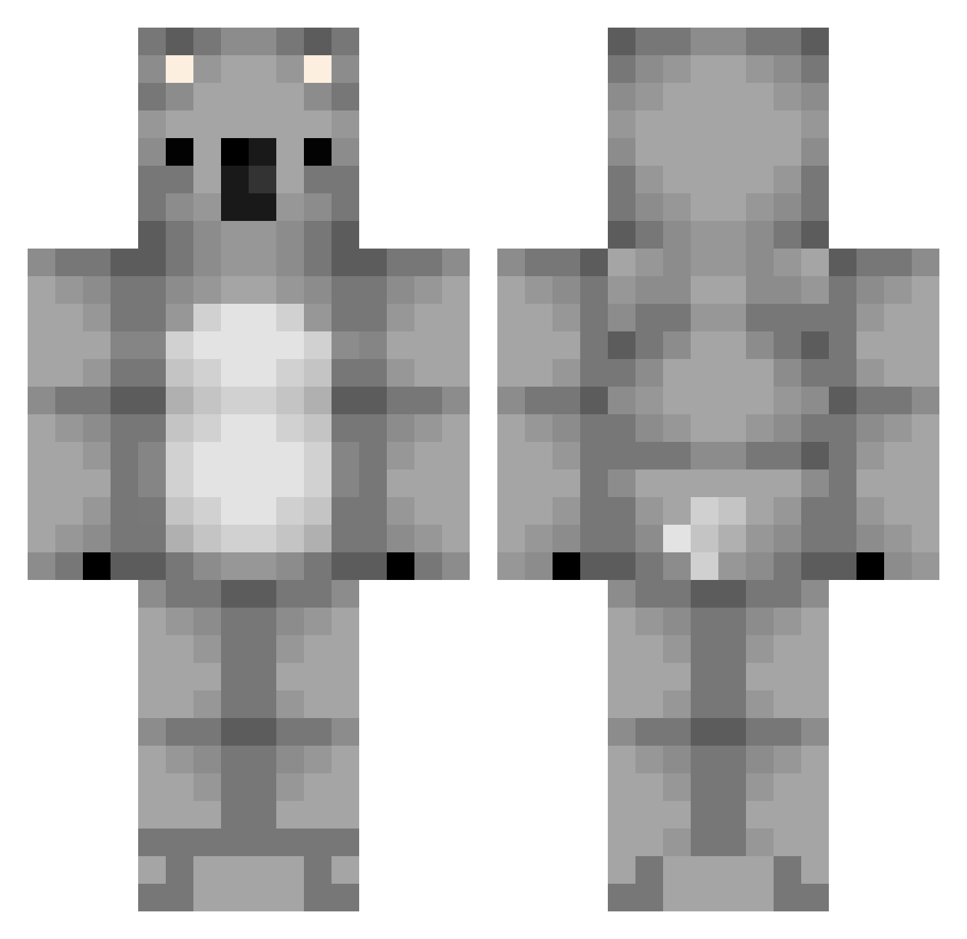 JoeHart28 Minecraft skin, front and back view