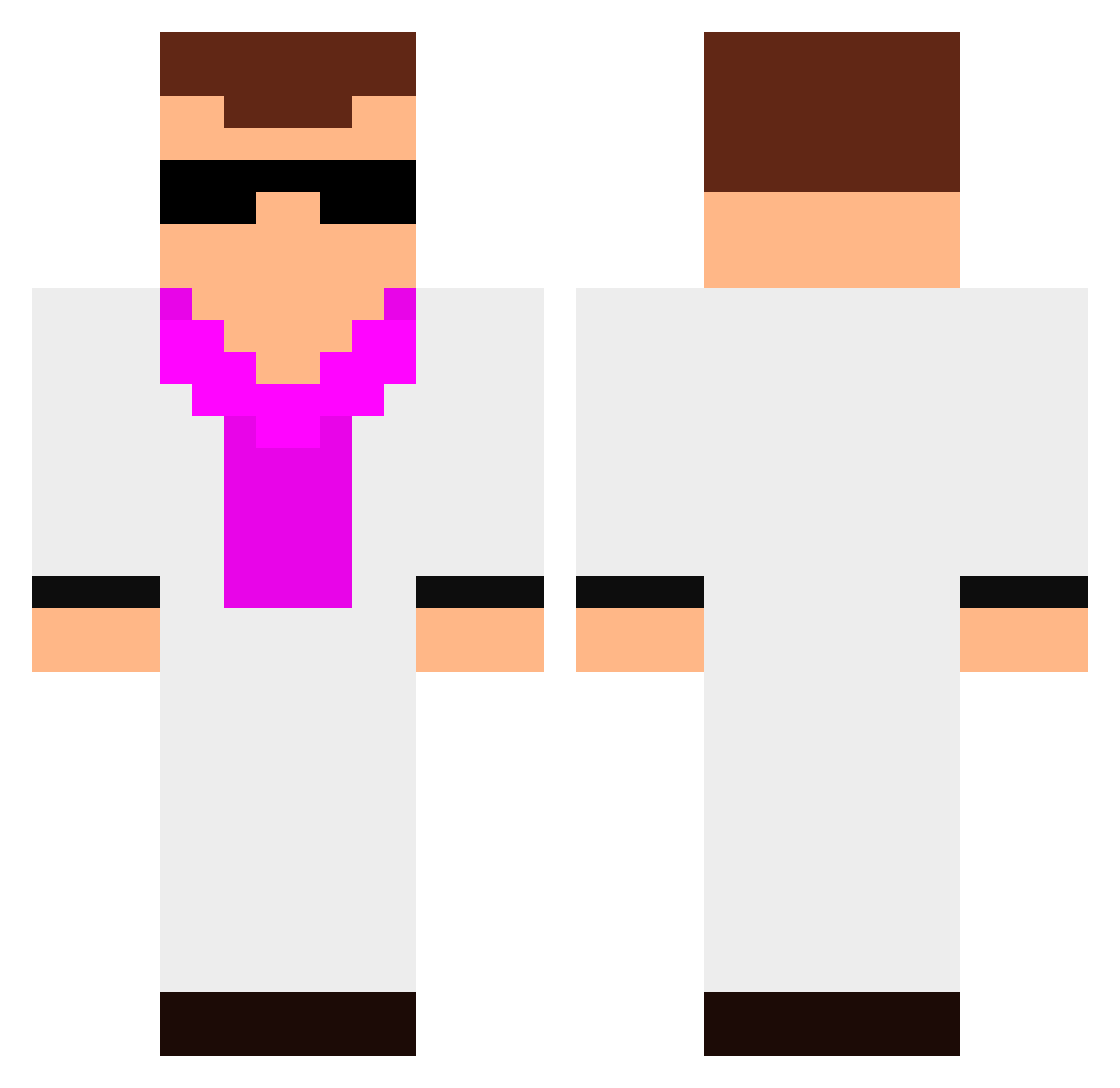 Koreyy_ Minecraft skin, front and back view