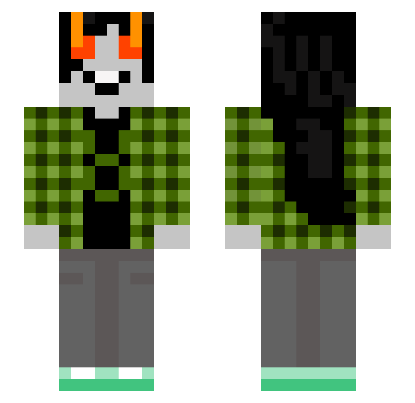 Frosty_06 Minecraft skin, front and back view