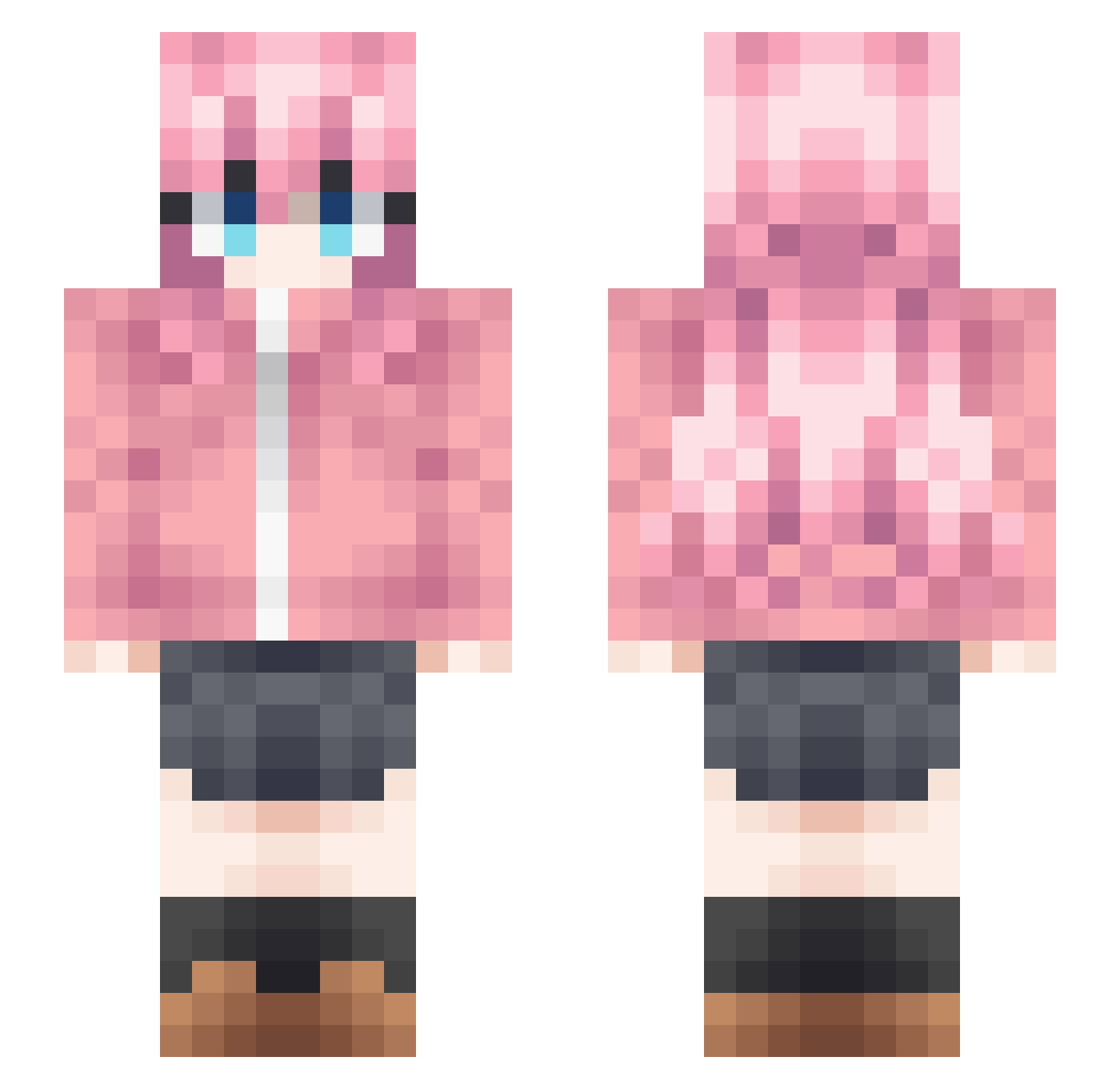asasin_gamer Minecraft skin, front and back view