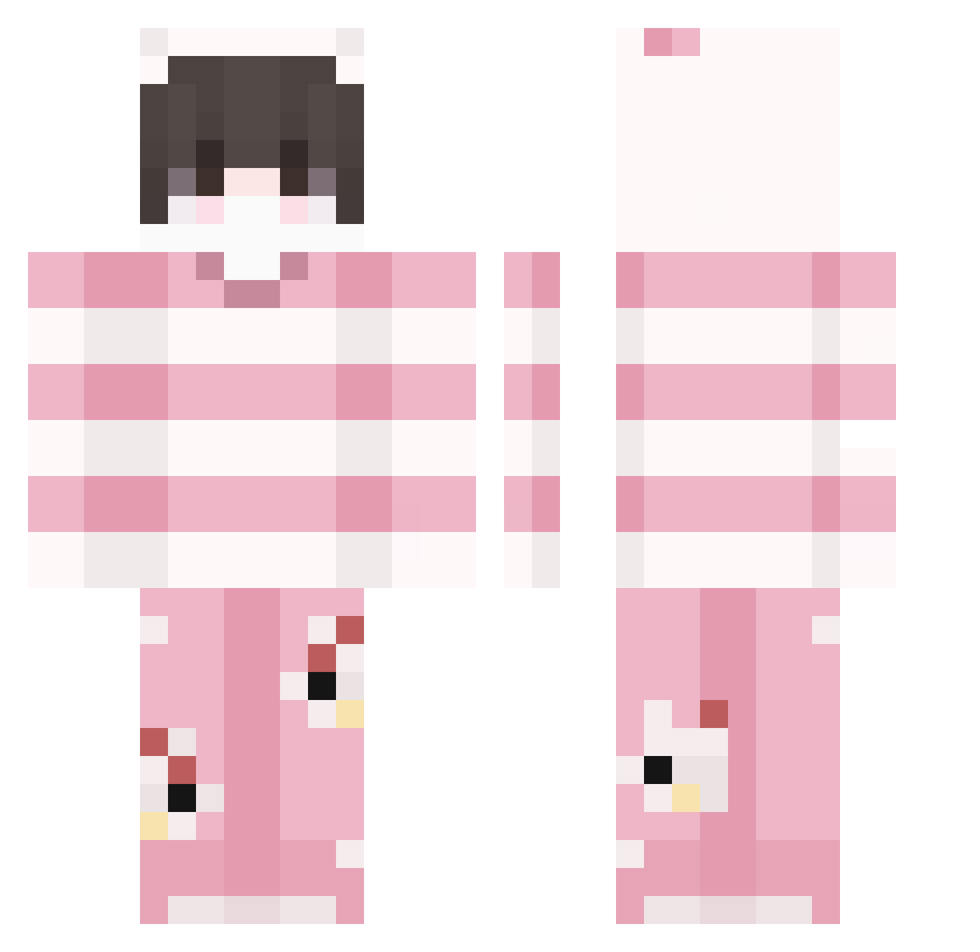 jabonion Minecraft skin, front and back view