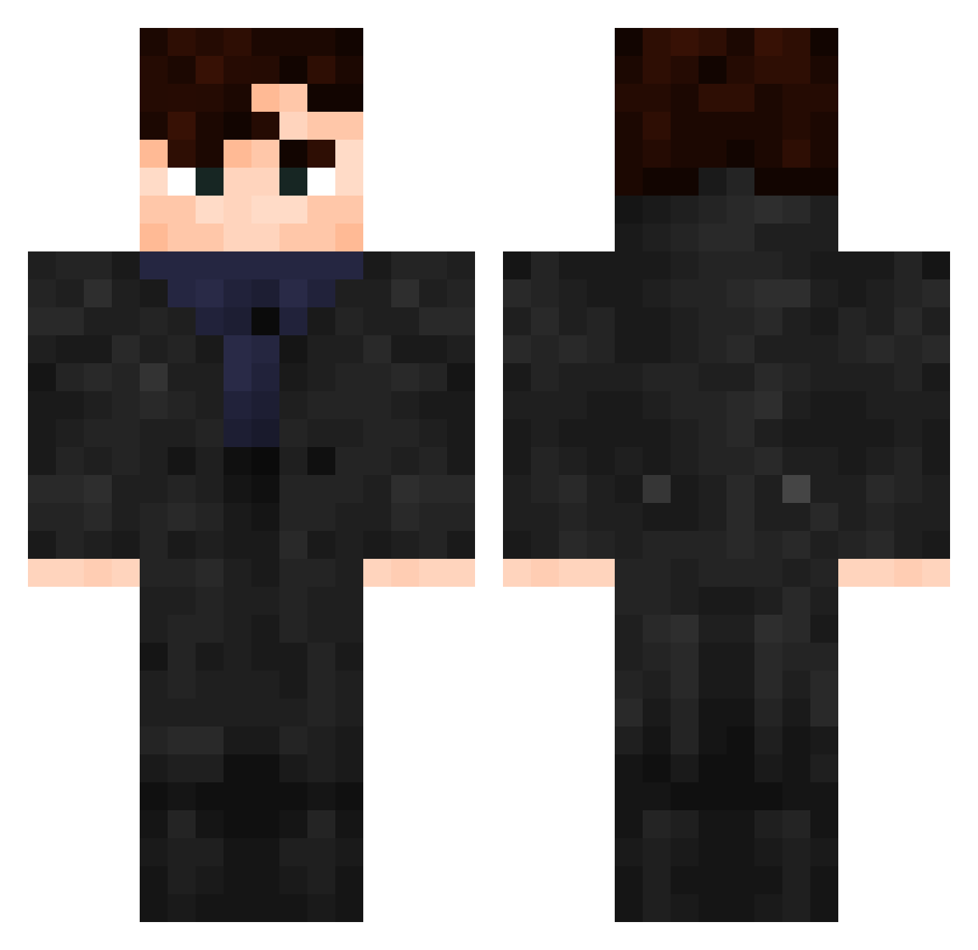 I0baasti0I Minecraft skin, front and back view