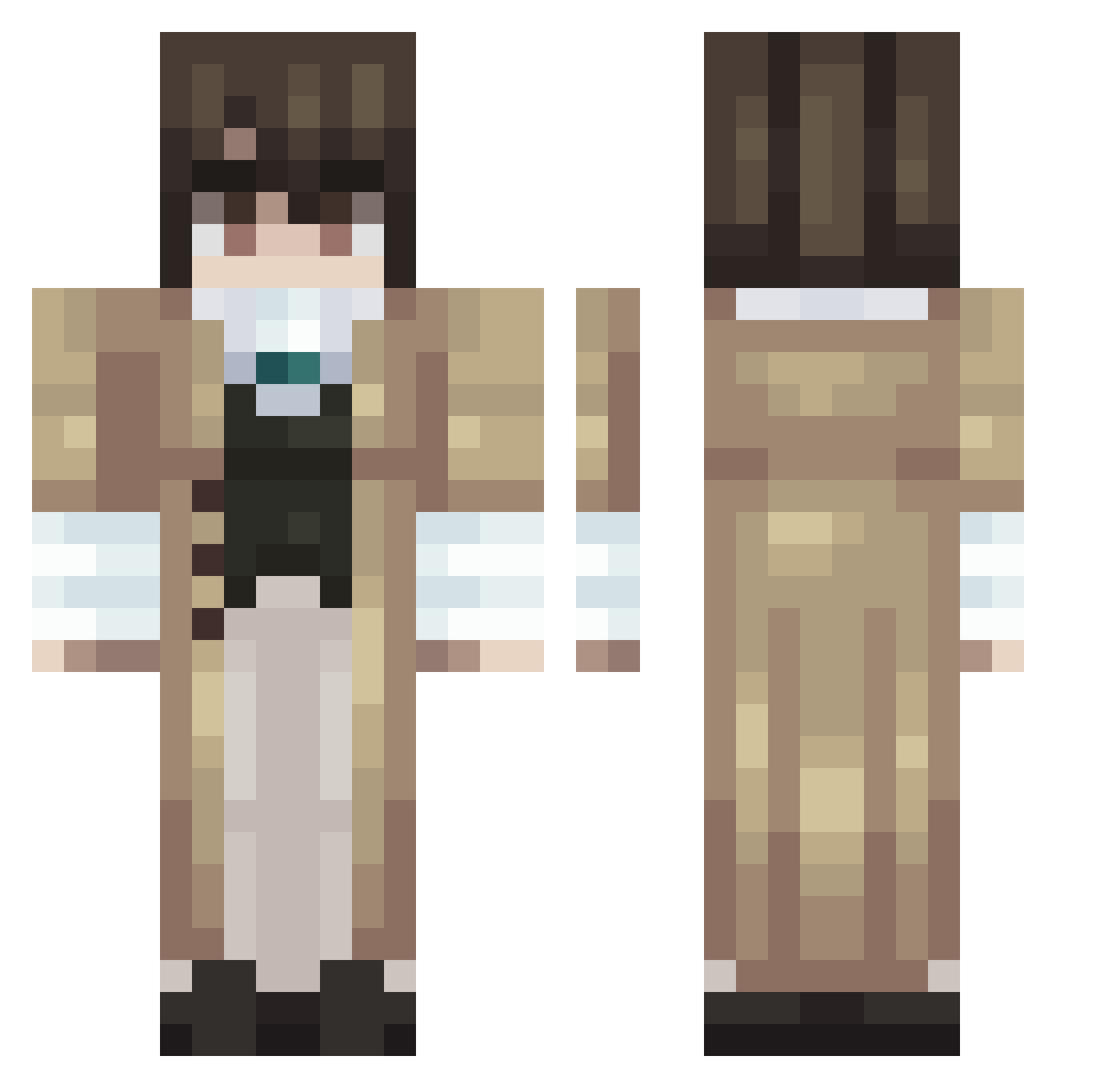 ivanprofen_8970 Minecraft skin, front and back view