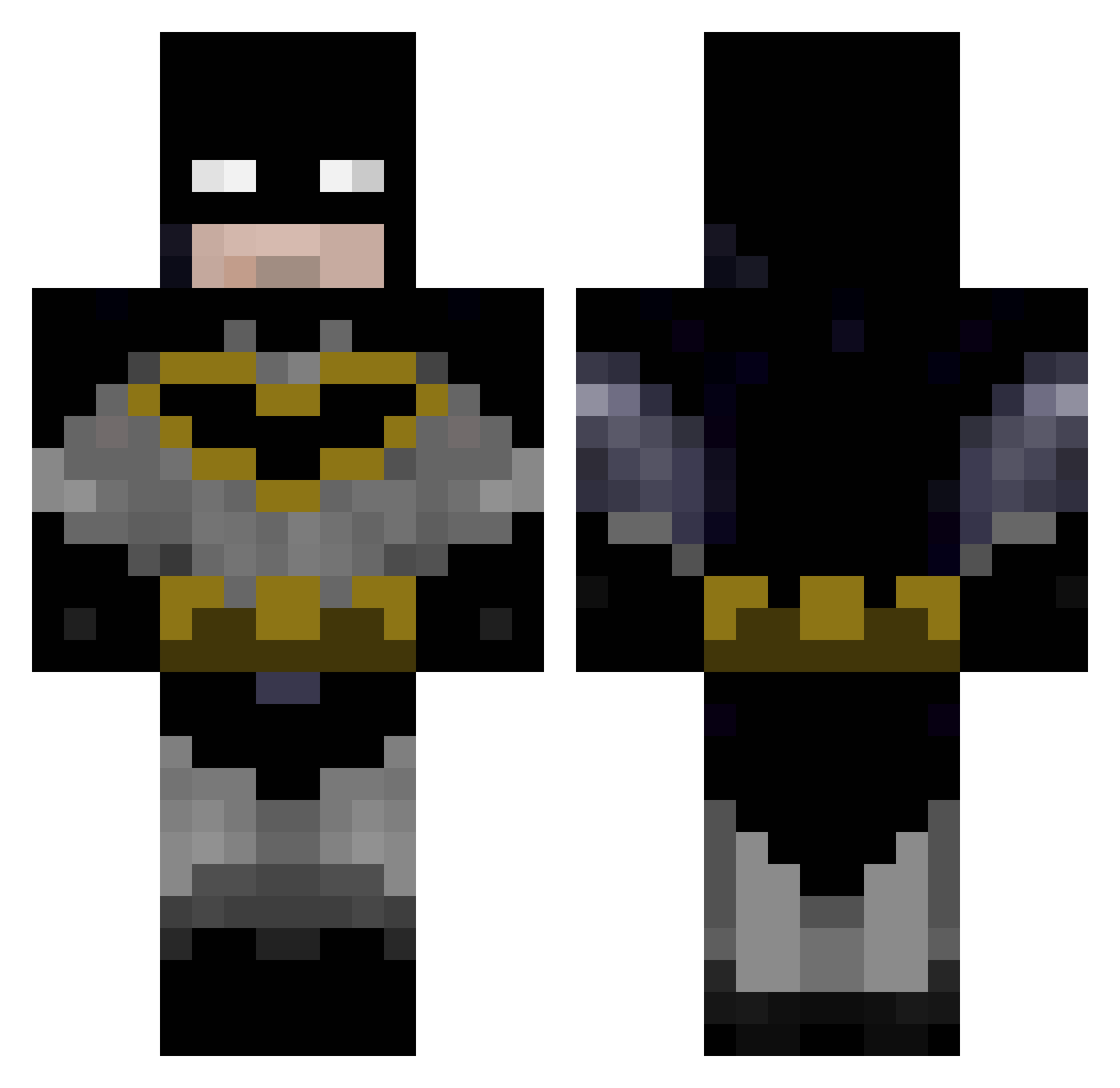 Y___U___N Minecraft skin, front and back view