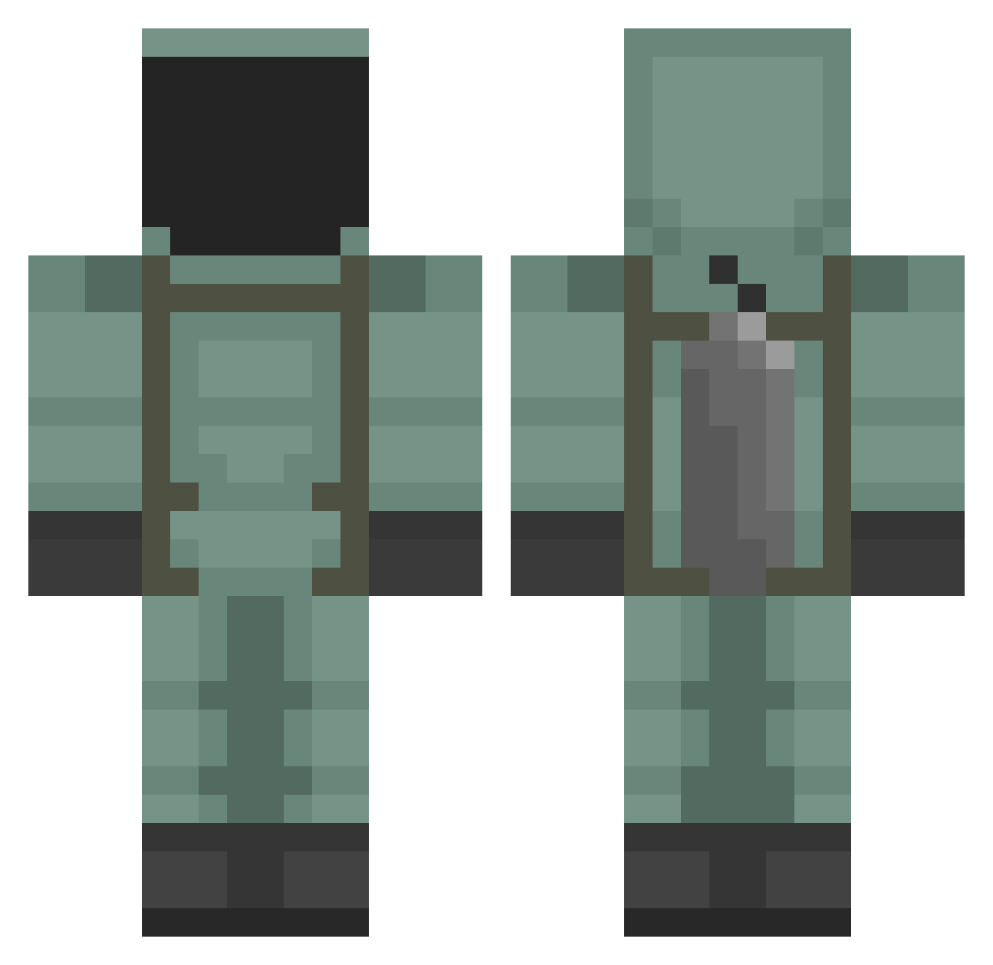 TryingTube50924 Minecraft skin, front and back view