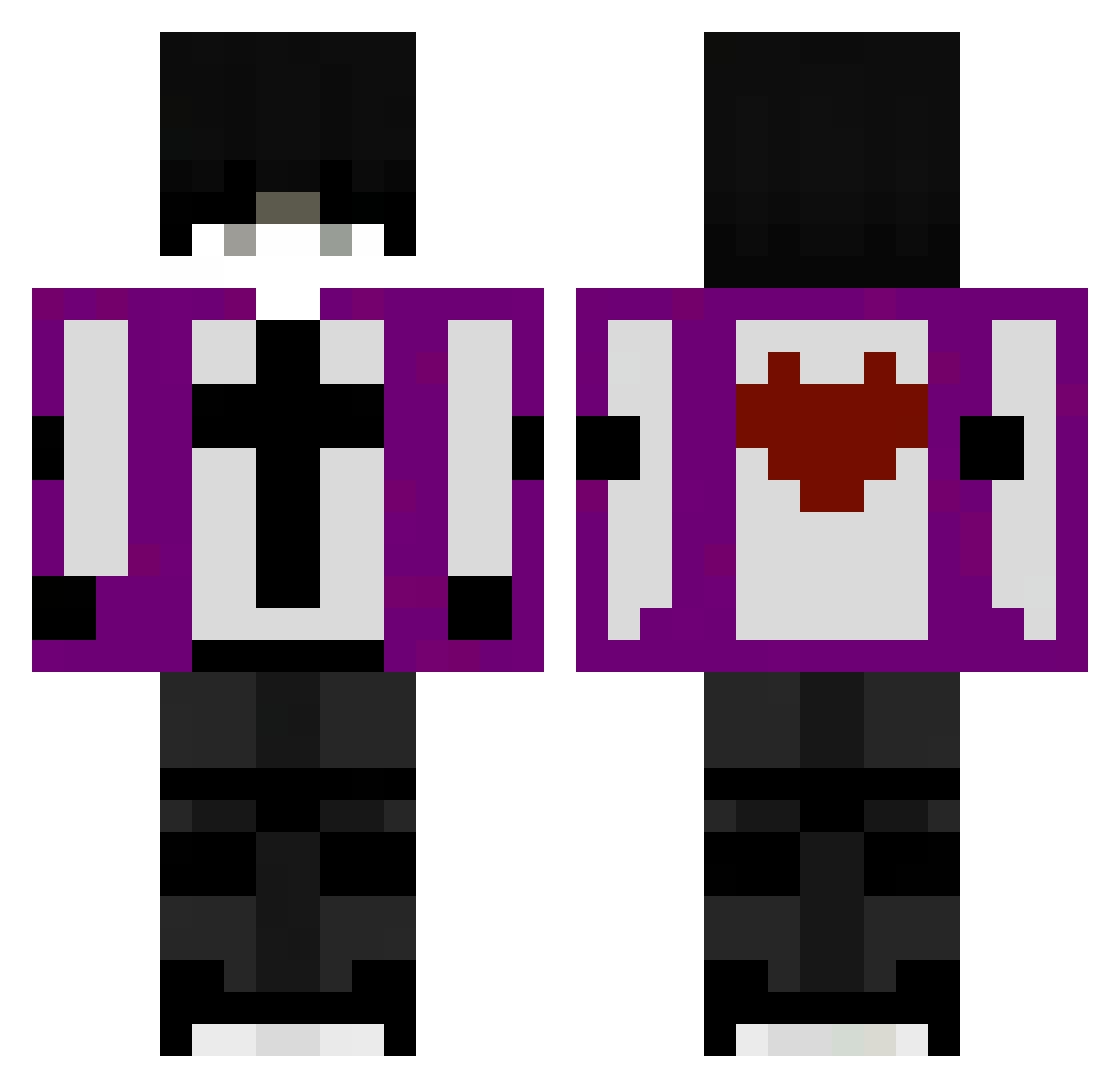 bornel_ Minecraft skin, front and back view