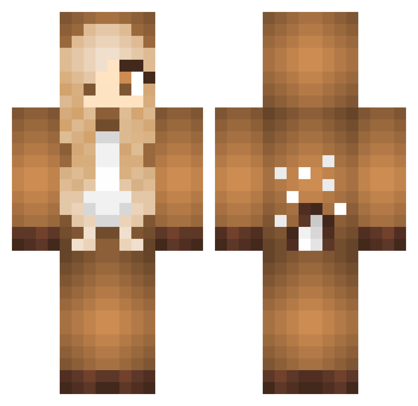 wampy Minecraft skin, front and back view
