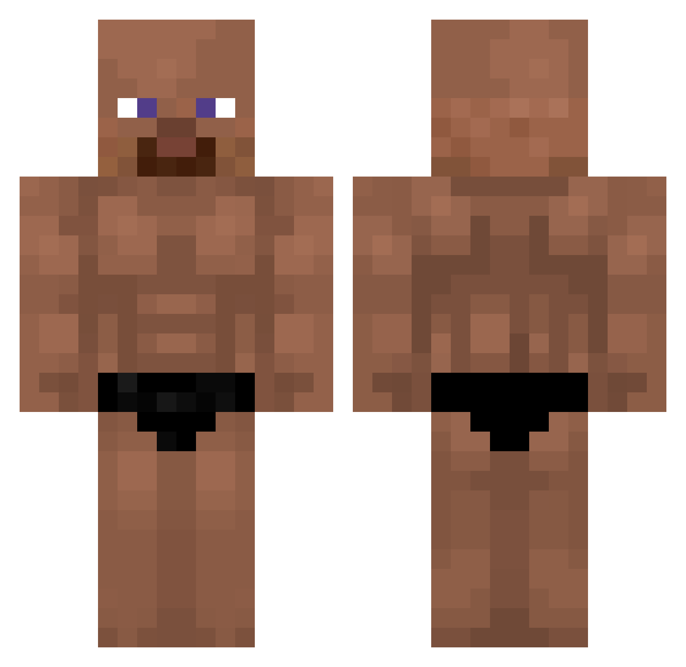 Benzx04 Minecraft skin, front and back view
