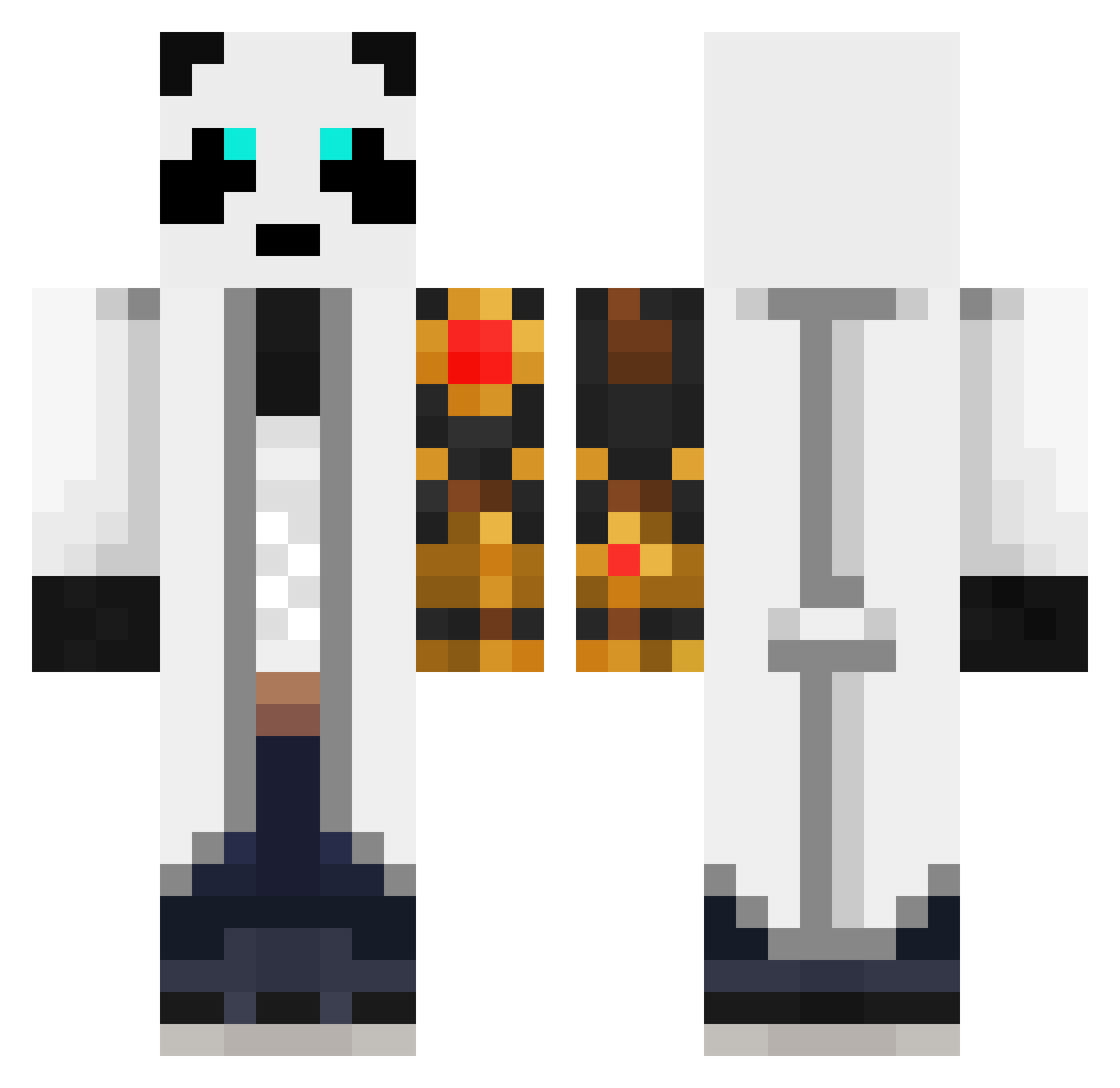 avivio0_Zzzzz Minecraft skin, front and back view