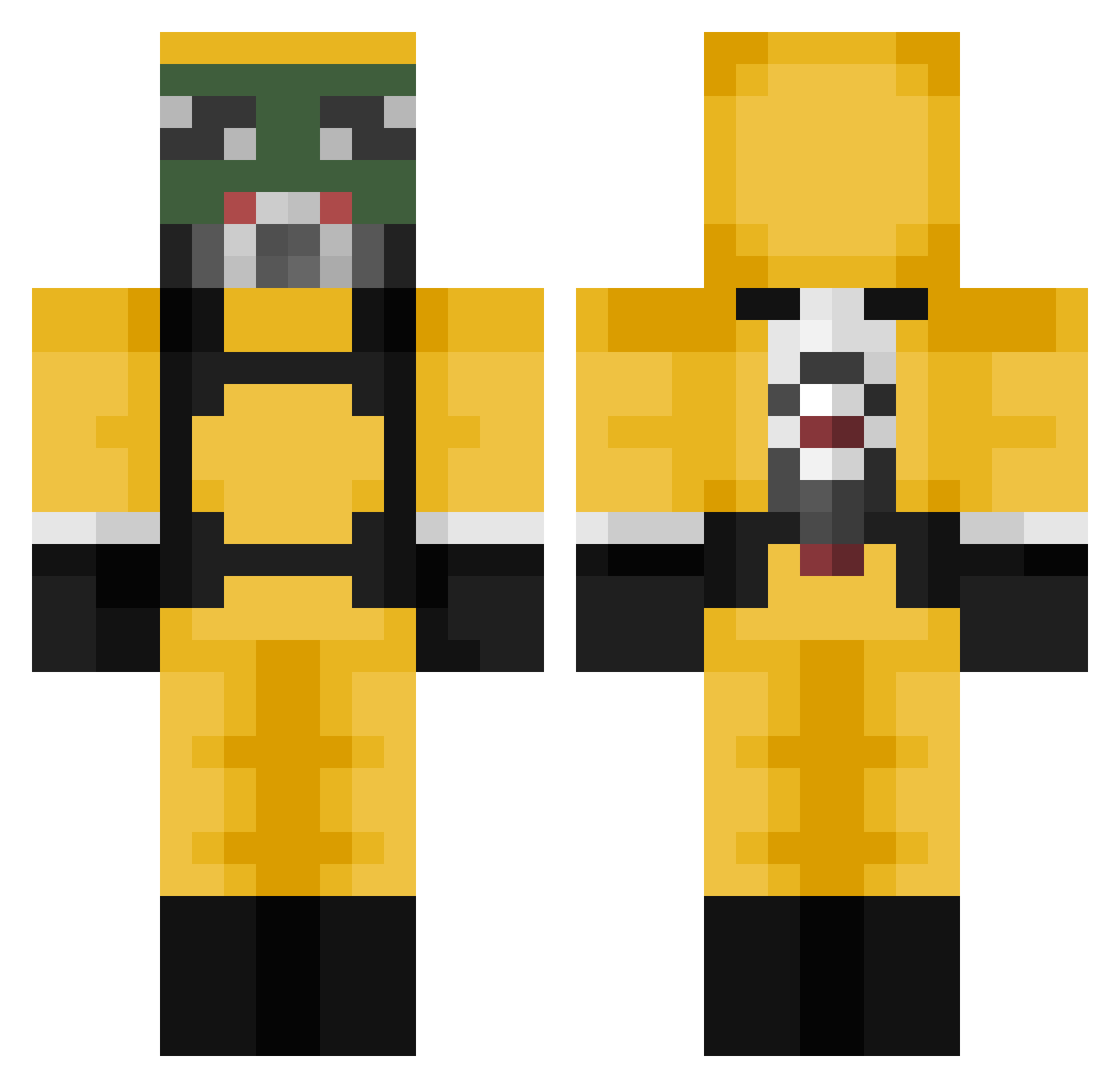 Leaf_EricksonDay Minecraft skin, front and back view