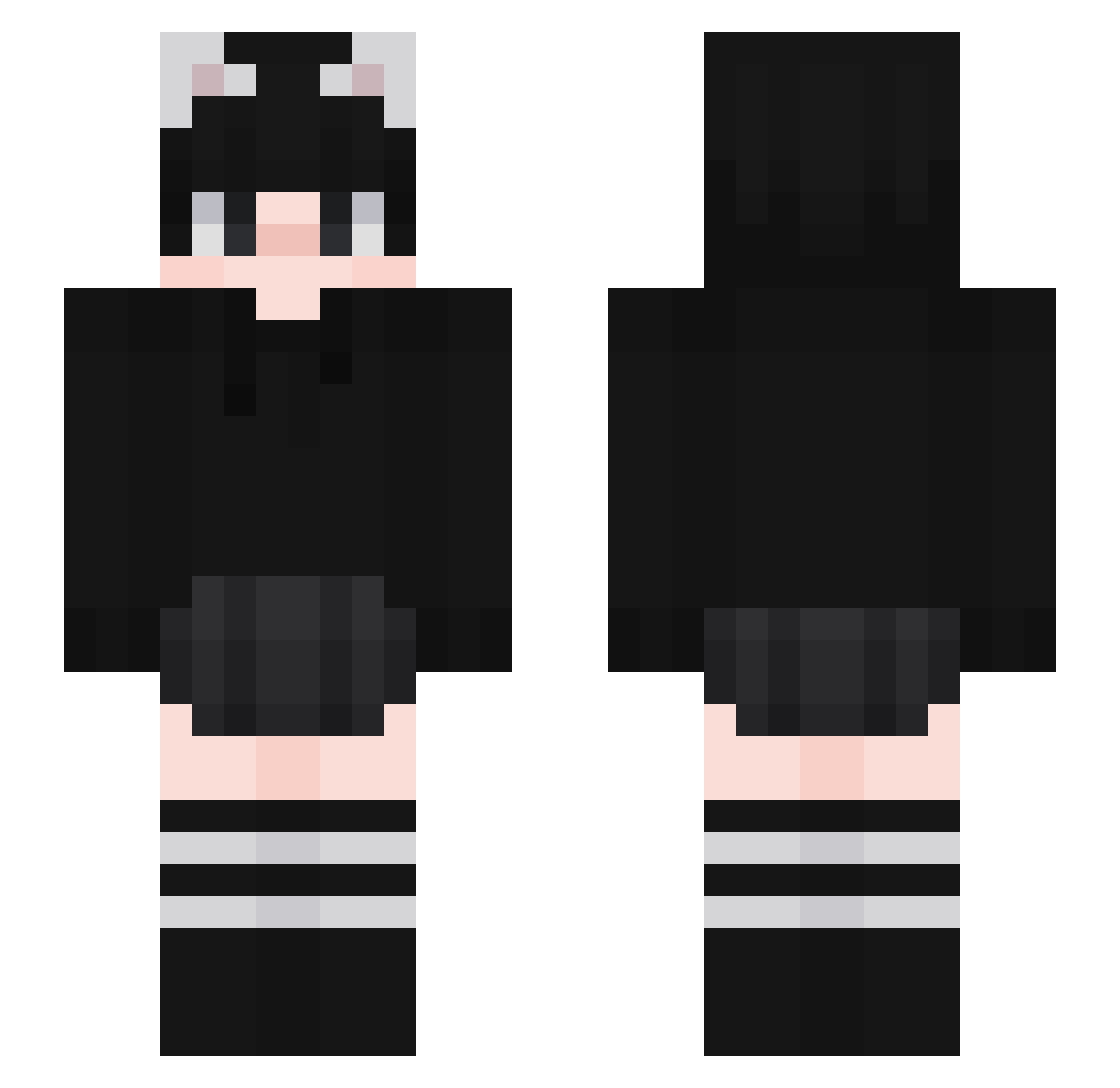 TLGLeon Minecraft skin, front and back view