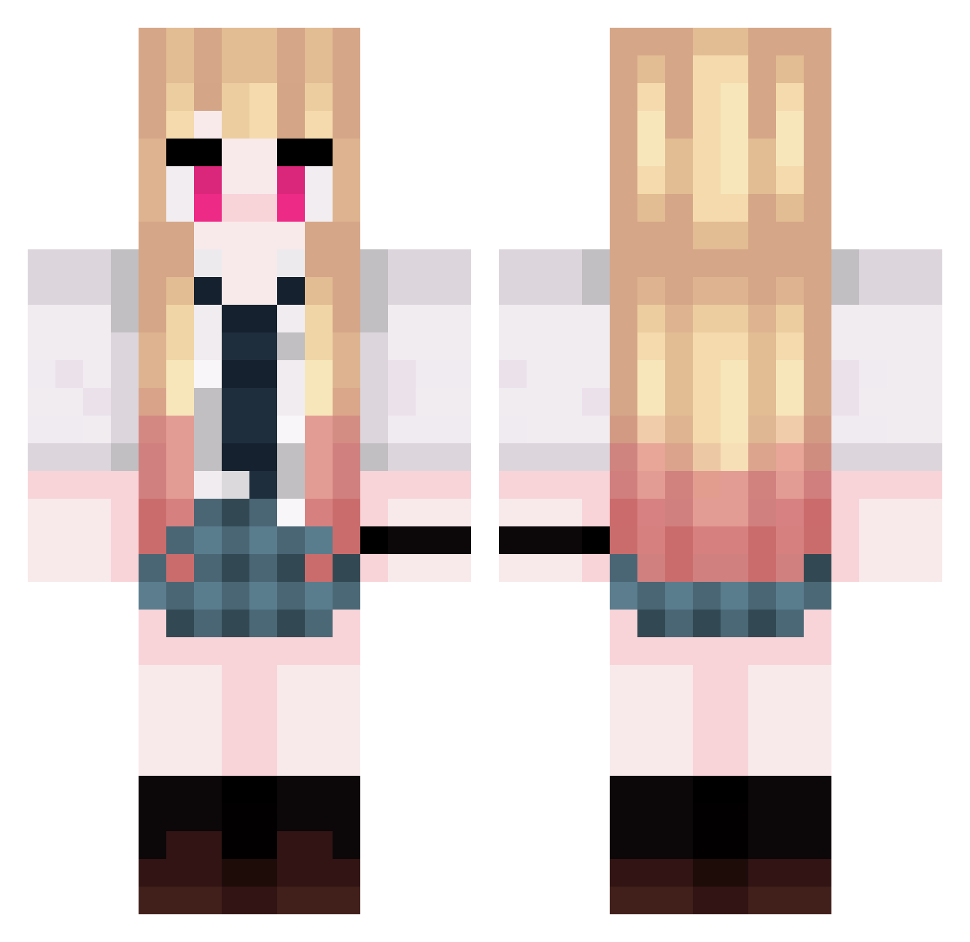 jalssanggim Minecraft skin, front and back view