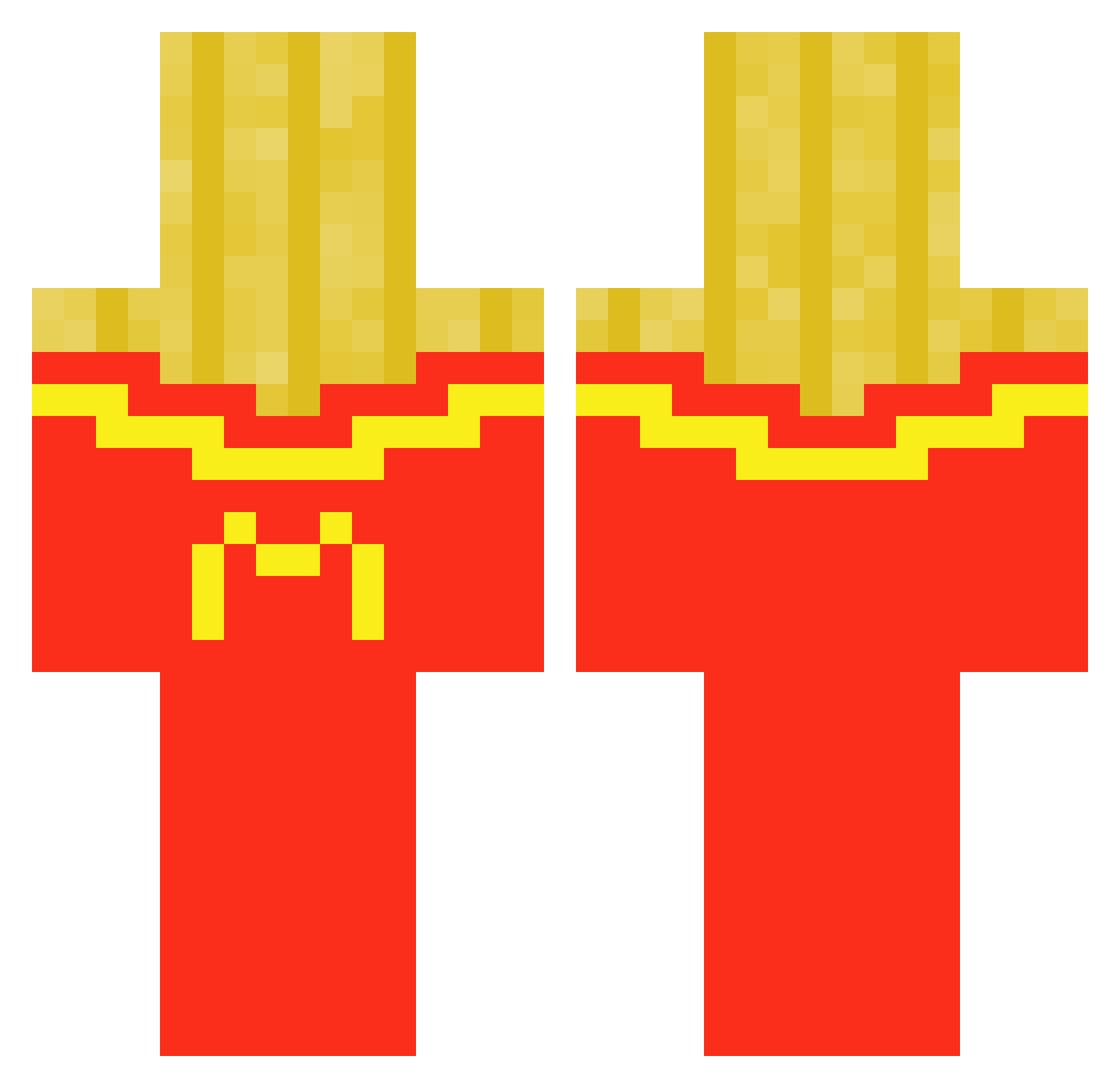 gahuart13 Minecraft skin, front and back view