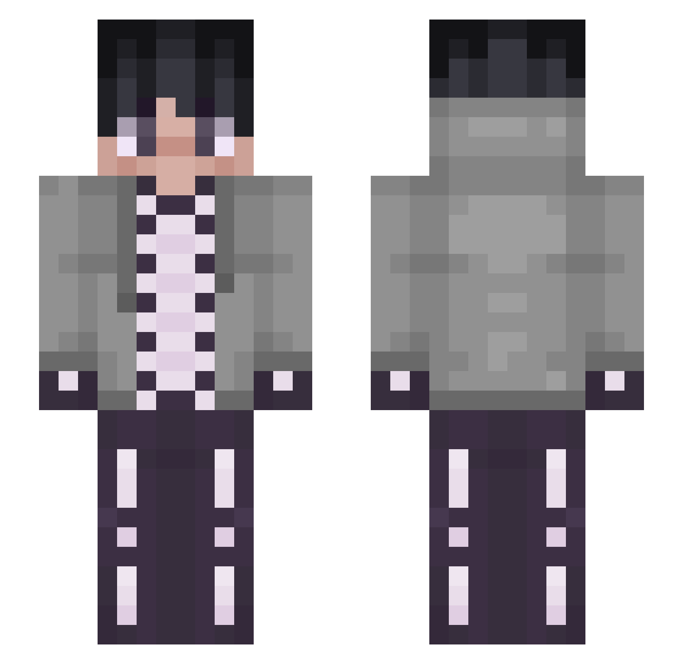 Maxi6486 Minecraft skin, front and back view