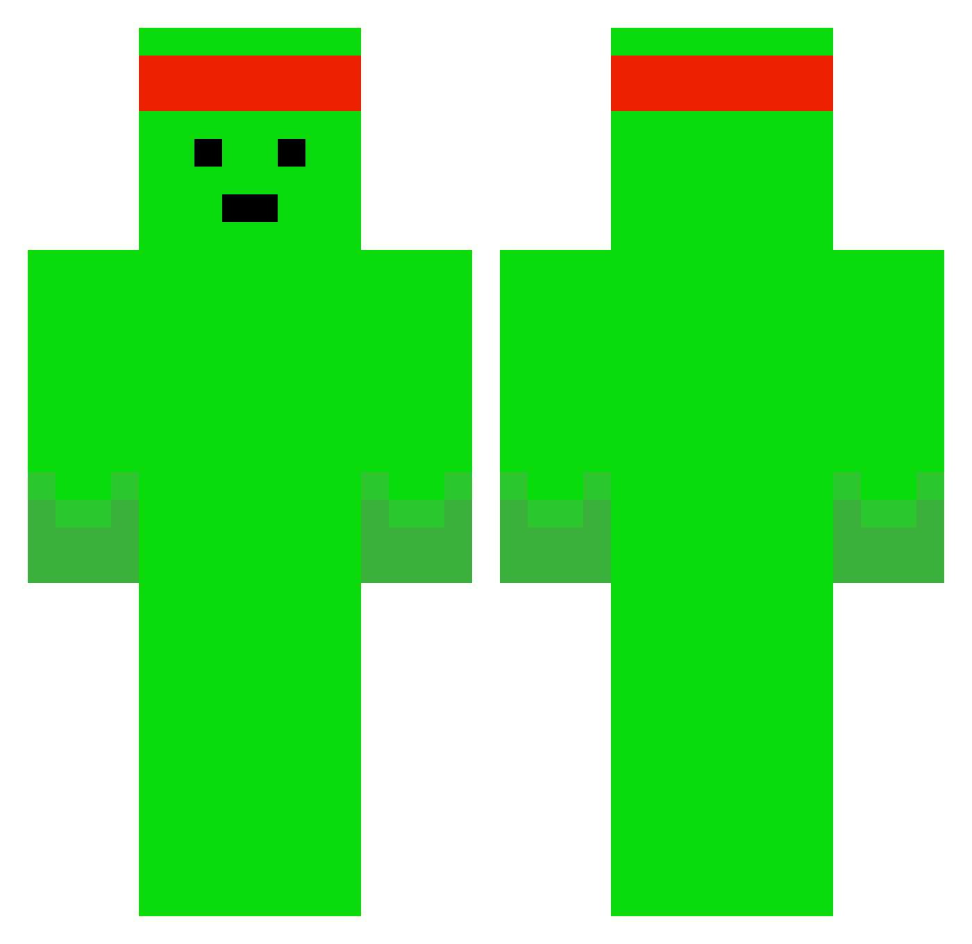 Zyzz_is_GOD Minecraft skin, front and back view