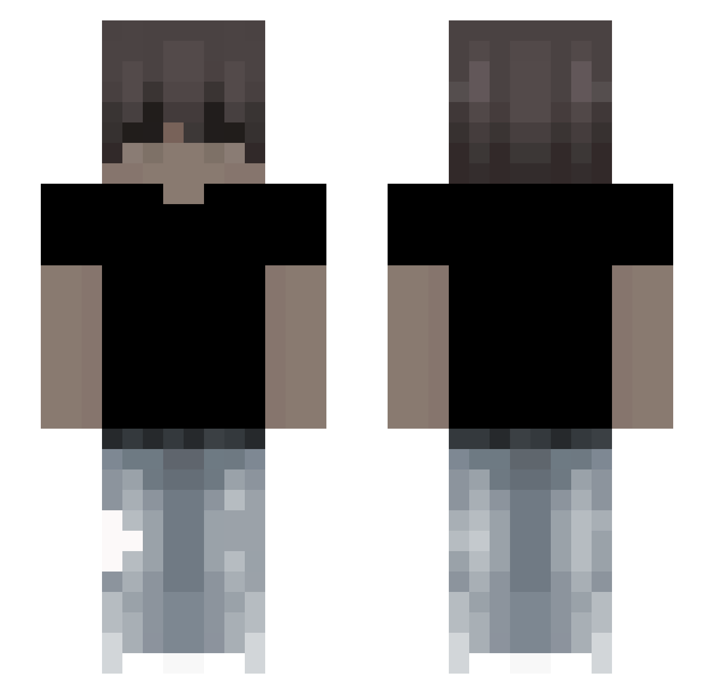 Swetty_ Minecraft skin, front and back view