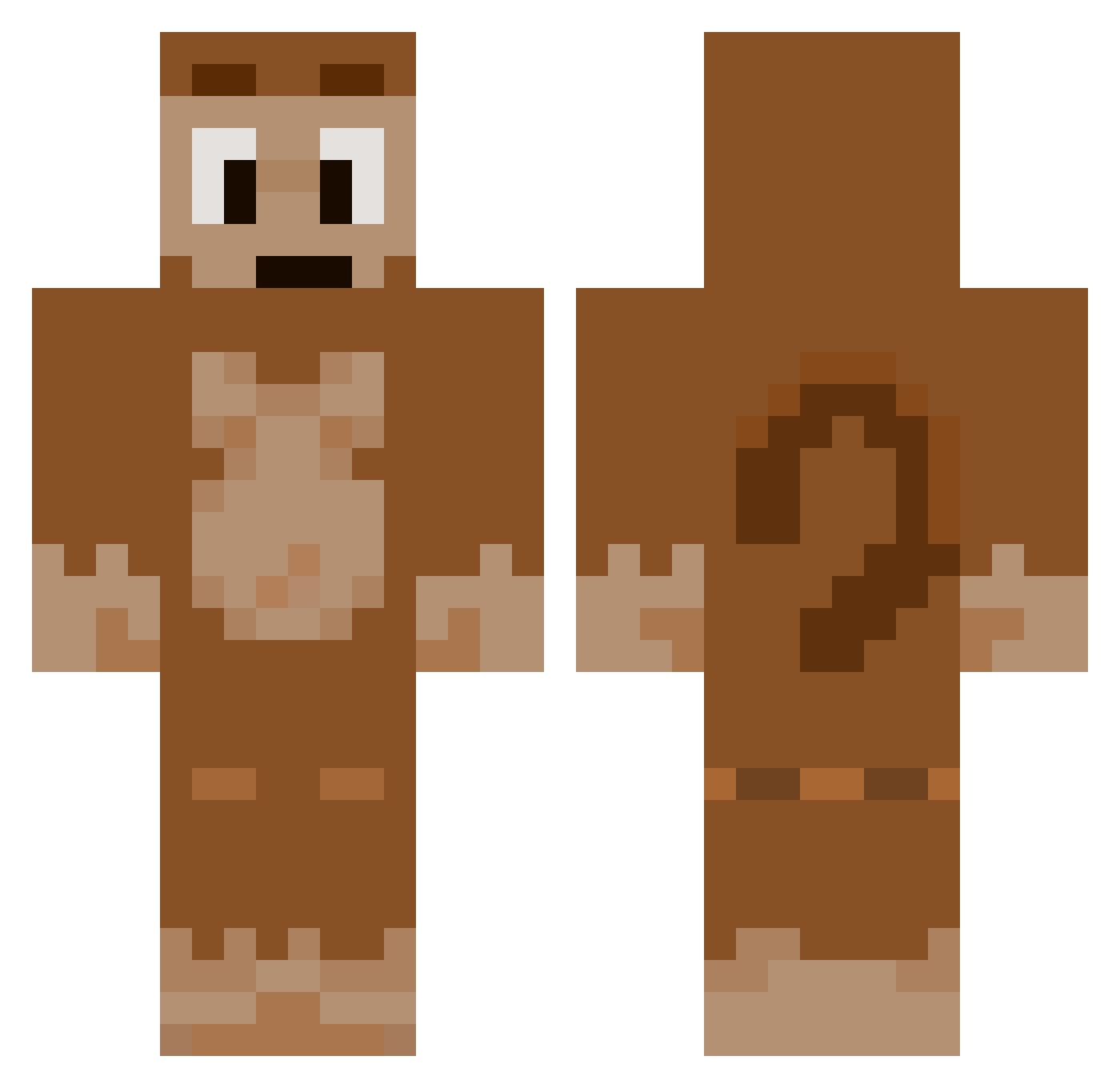 RiceGod2016 Minecraft skin, front and back view
