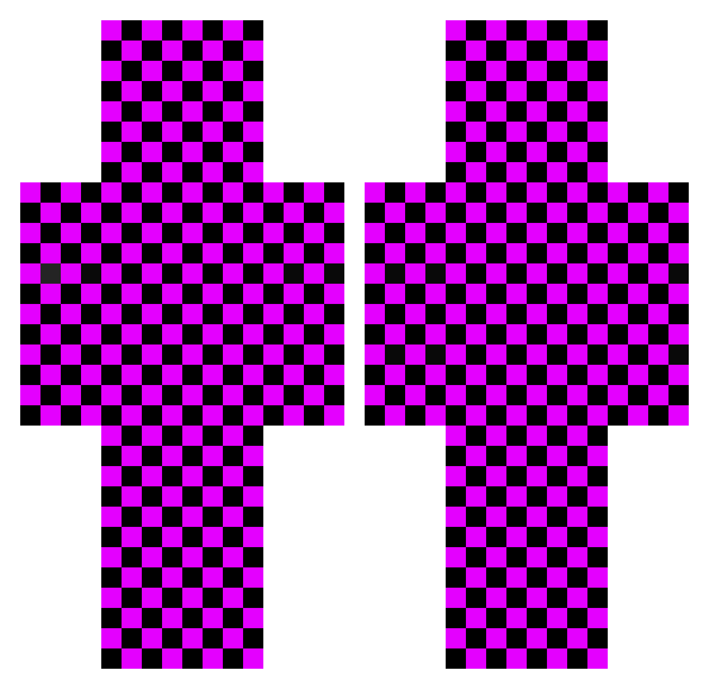 toddlerharmer Minecraft skin, front and back view