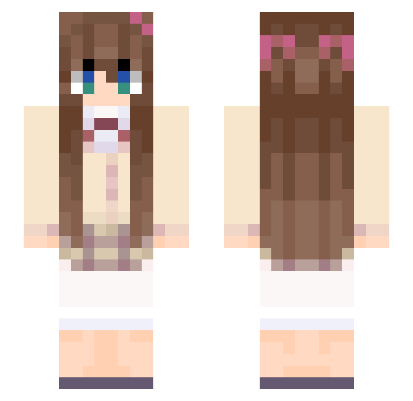 god1oss Minecraft skin, front and back view