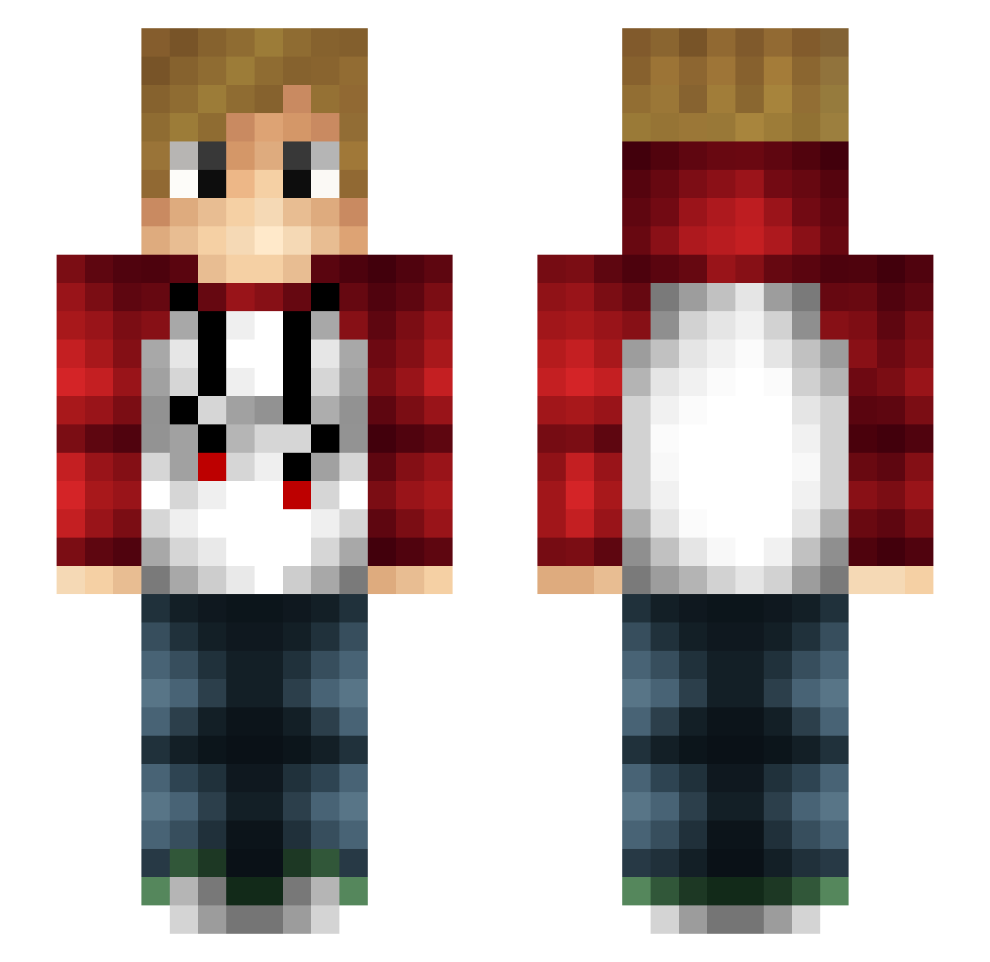TheBigIvory Minecraft skin, front and back view
