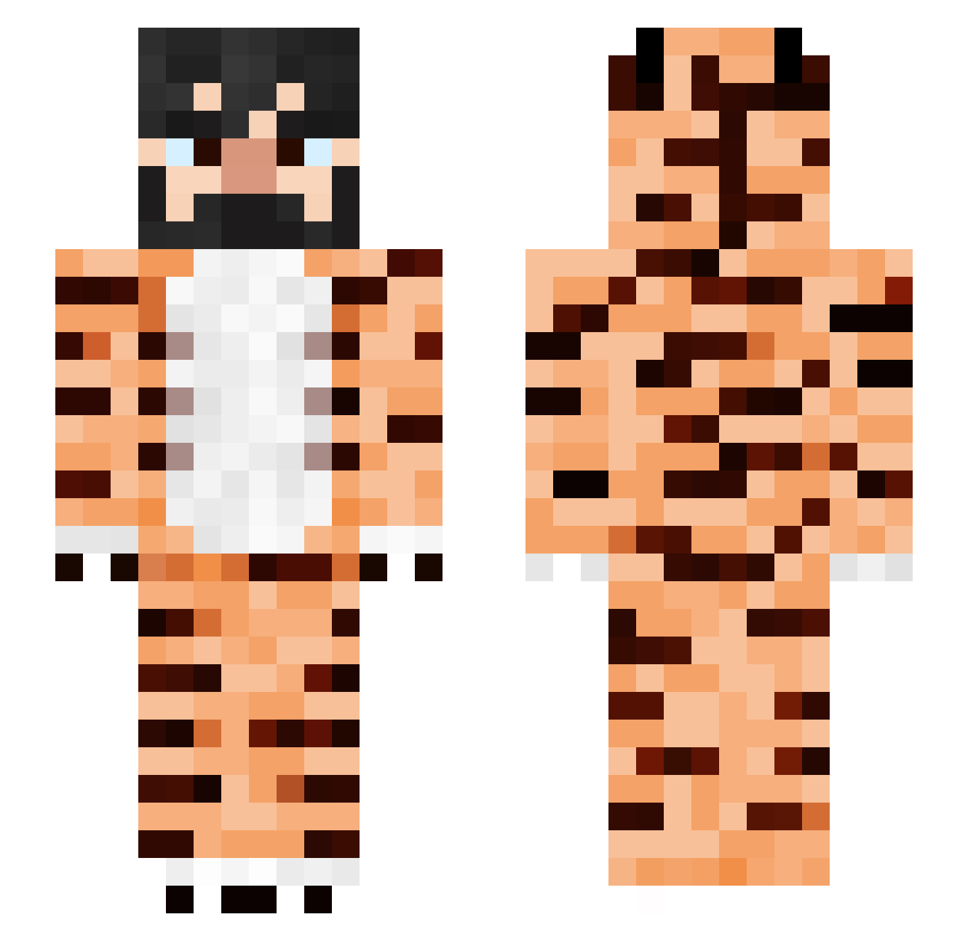 Gurung1 Minecraft skin, front and back view