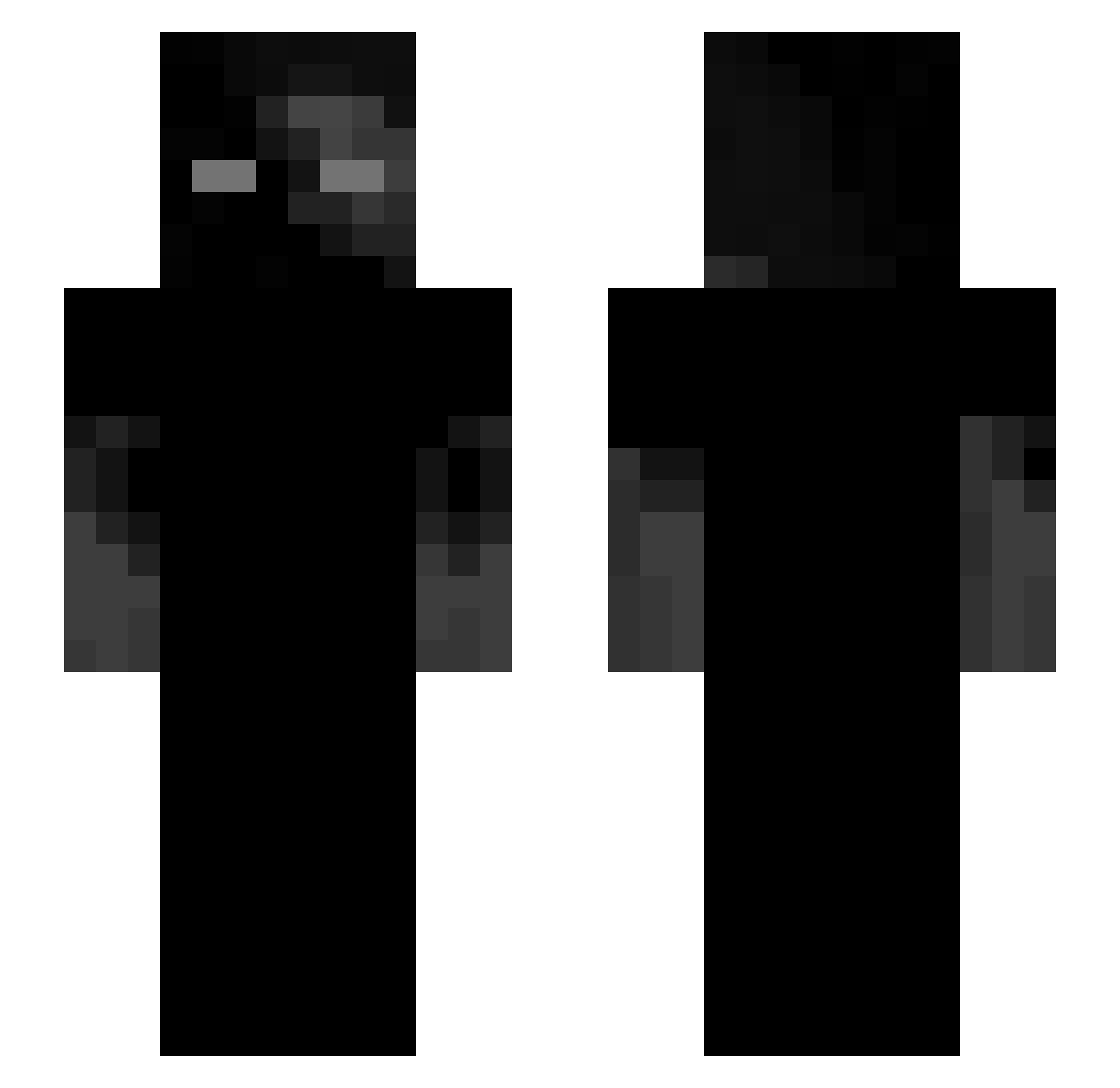 chocolatecomleit Minecraft skin, front and back view