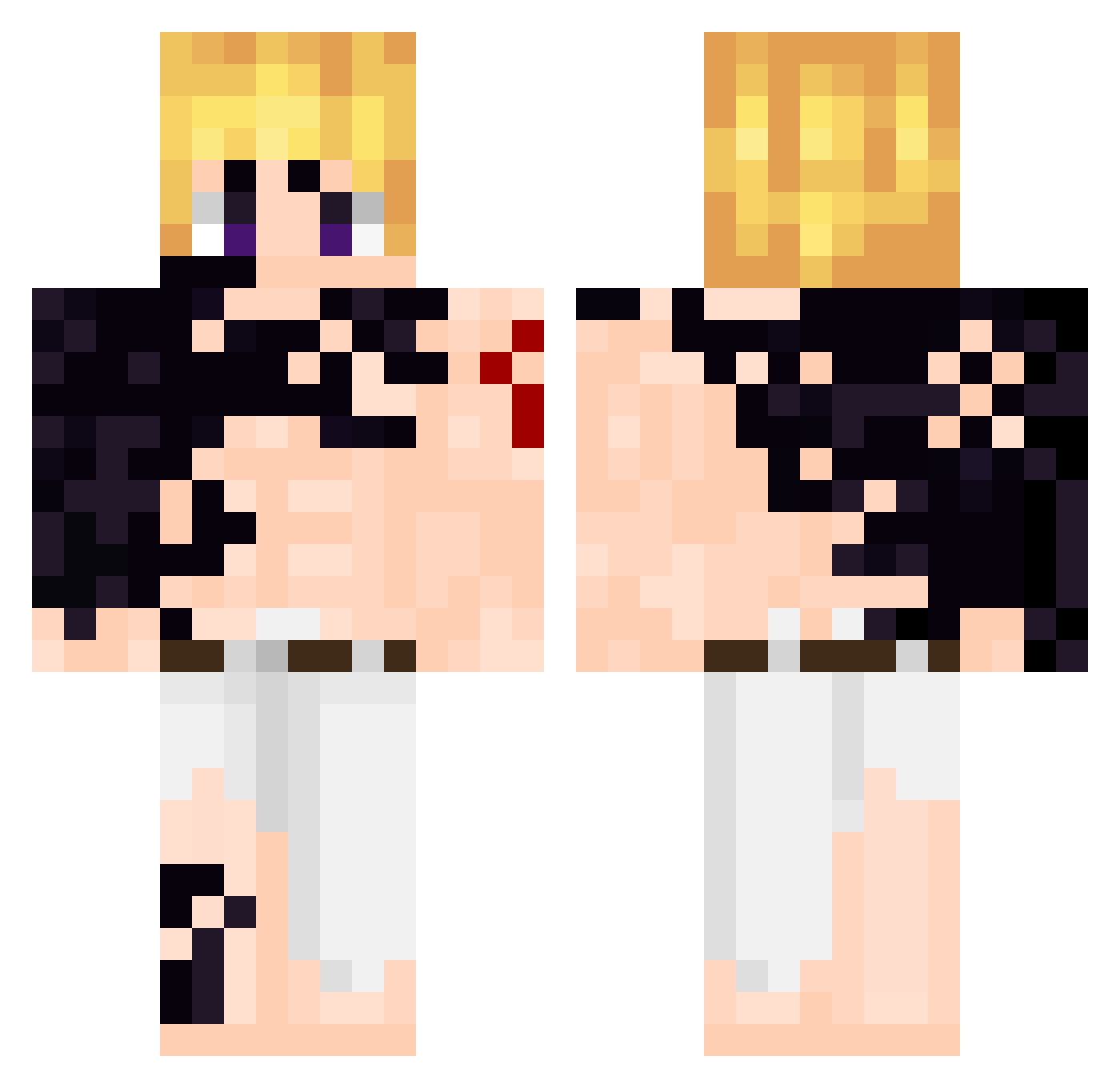 Luis5248 Minecraft skin, front and back view