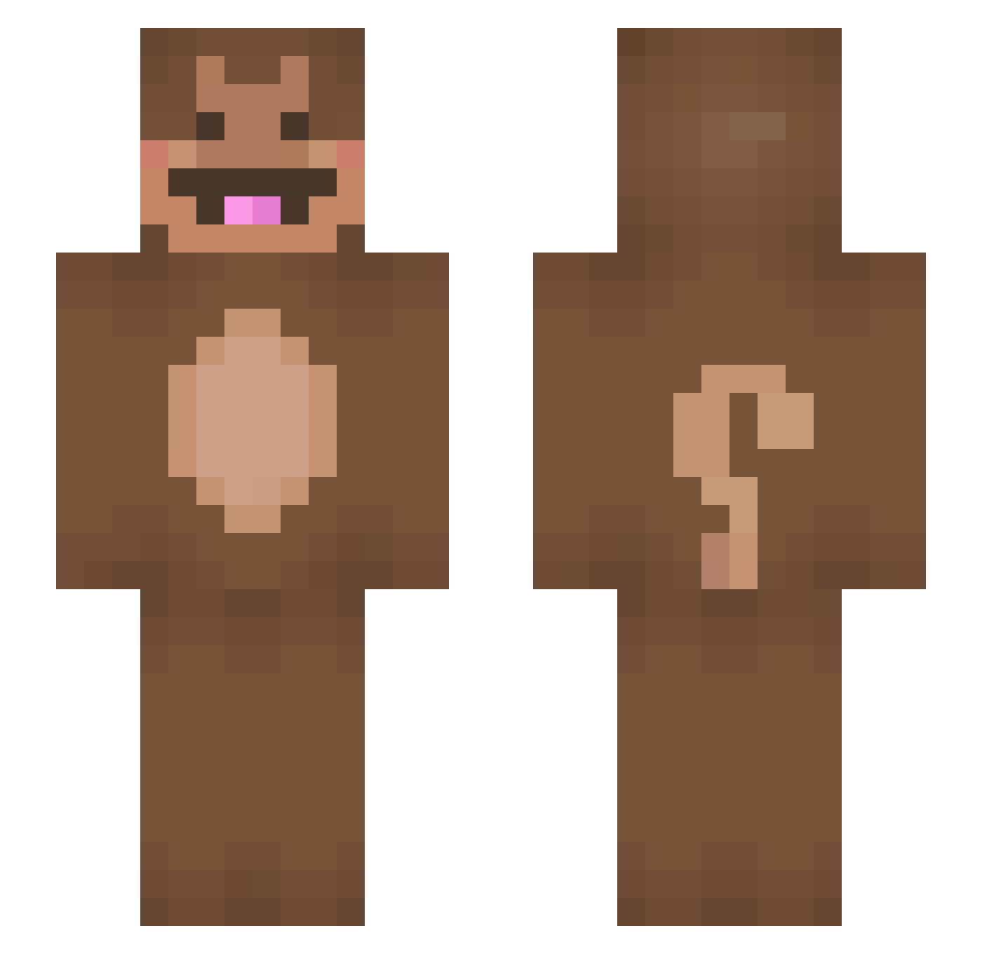 Drearguii Minecraft skin, front and back view