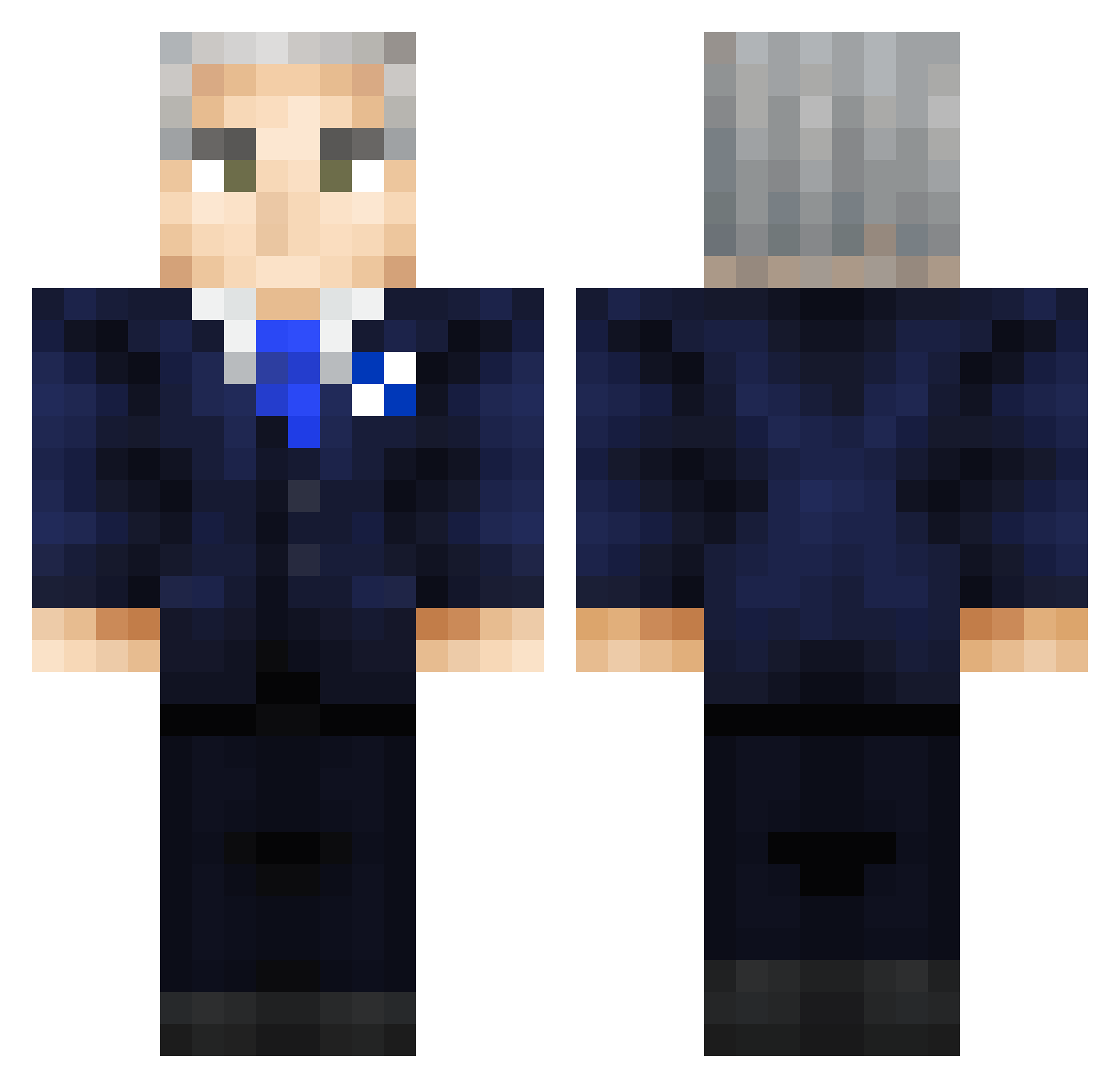 WincentyJr Minecraft skin, front and back view
