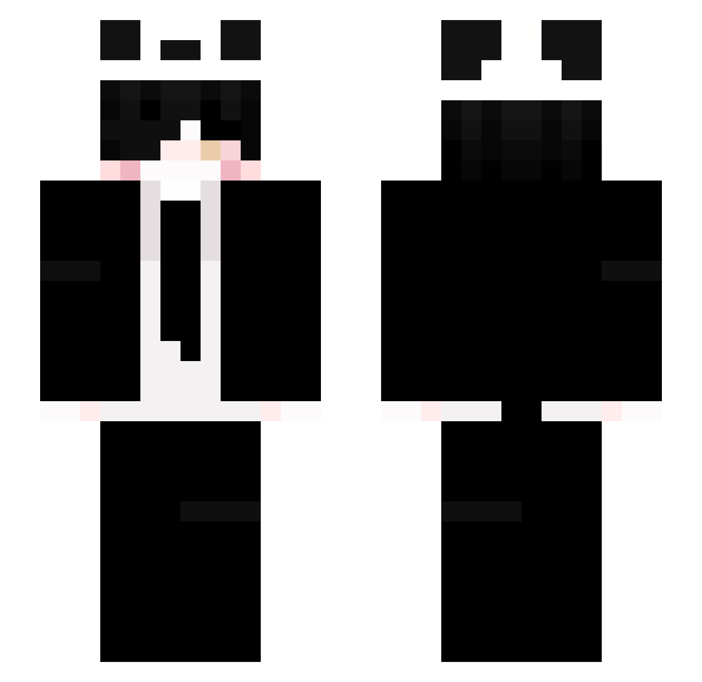 _misiu_P Minecraft skin, front and back view