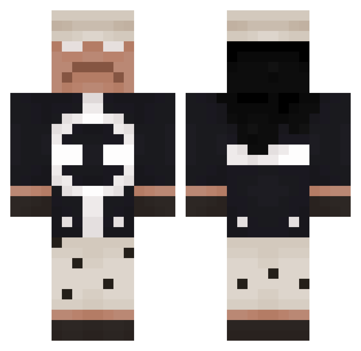 andewbaden Minecraft skin, front and back view