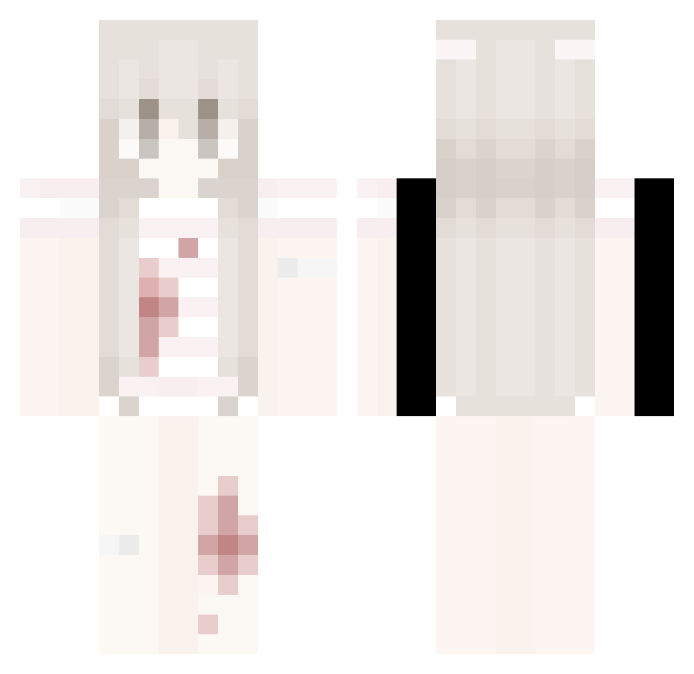 ChopstickFungus Minecraft skin, front and back view