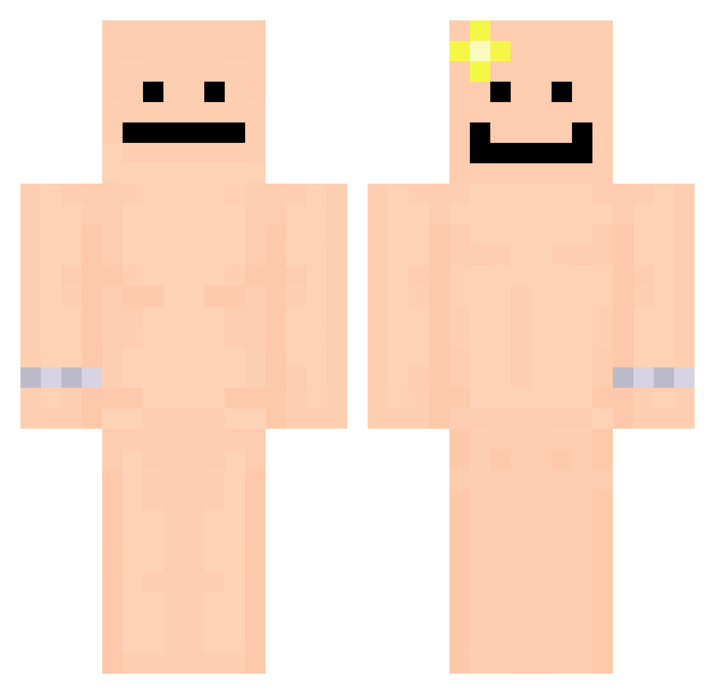 SURTIfied2000 Minecraft skin, front and back view
