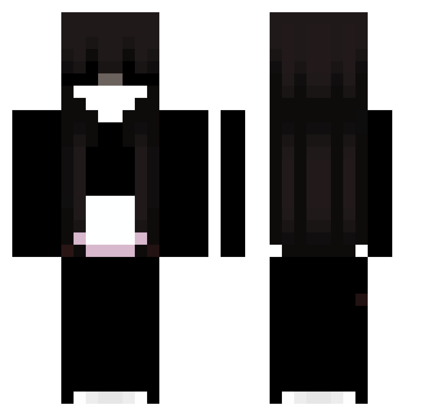 wrobeeel Minecraft skin, front and back view