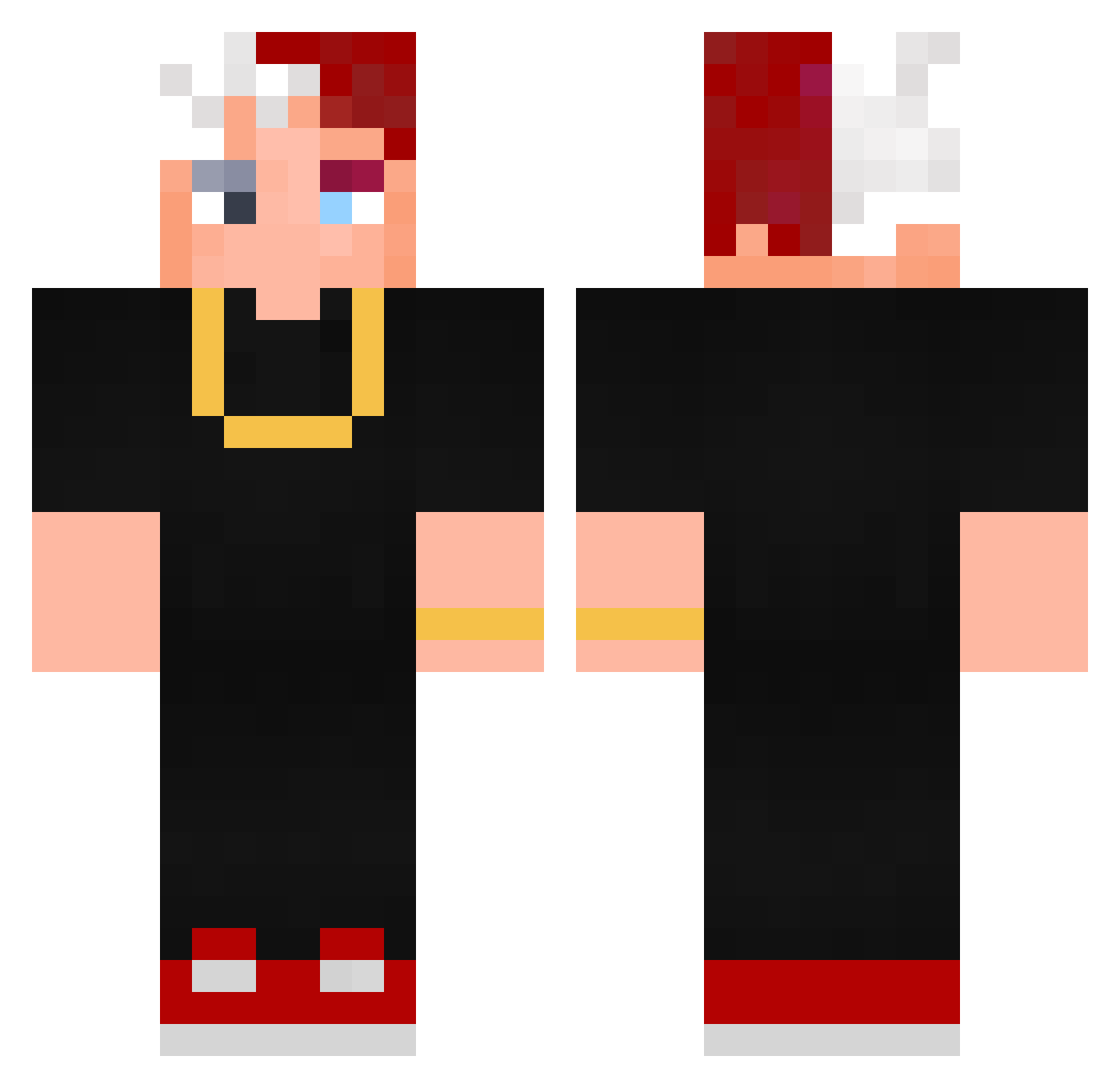 gongoxd Minecraft skin, front and back view