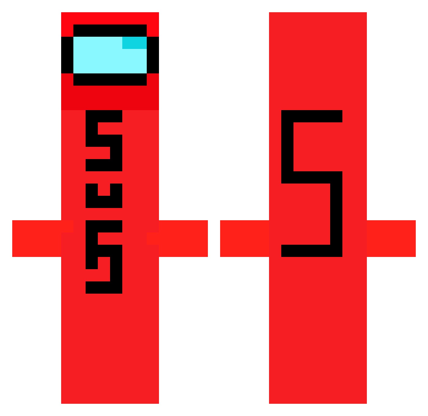 DavidMichigxn Minecraft skin, front and back view