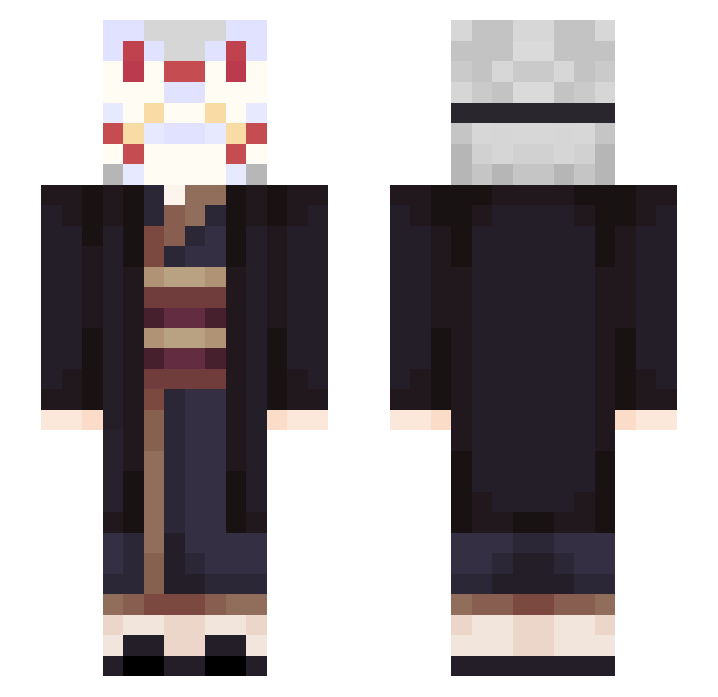 GGLy_ Minecraft skin, front and back view