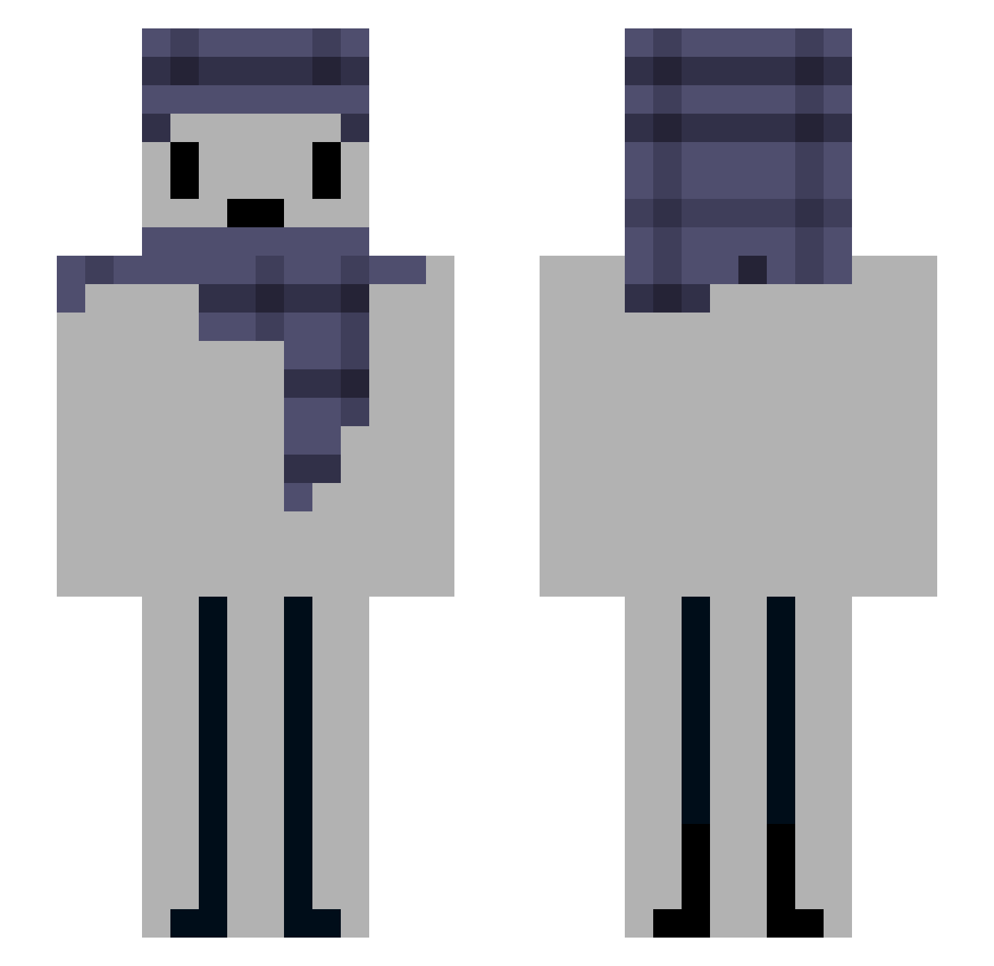 tvvmvs_ Minecraft skin, front and back view