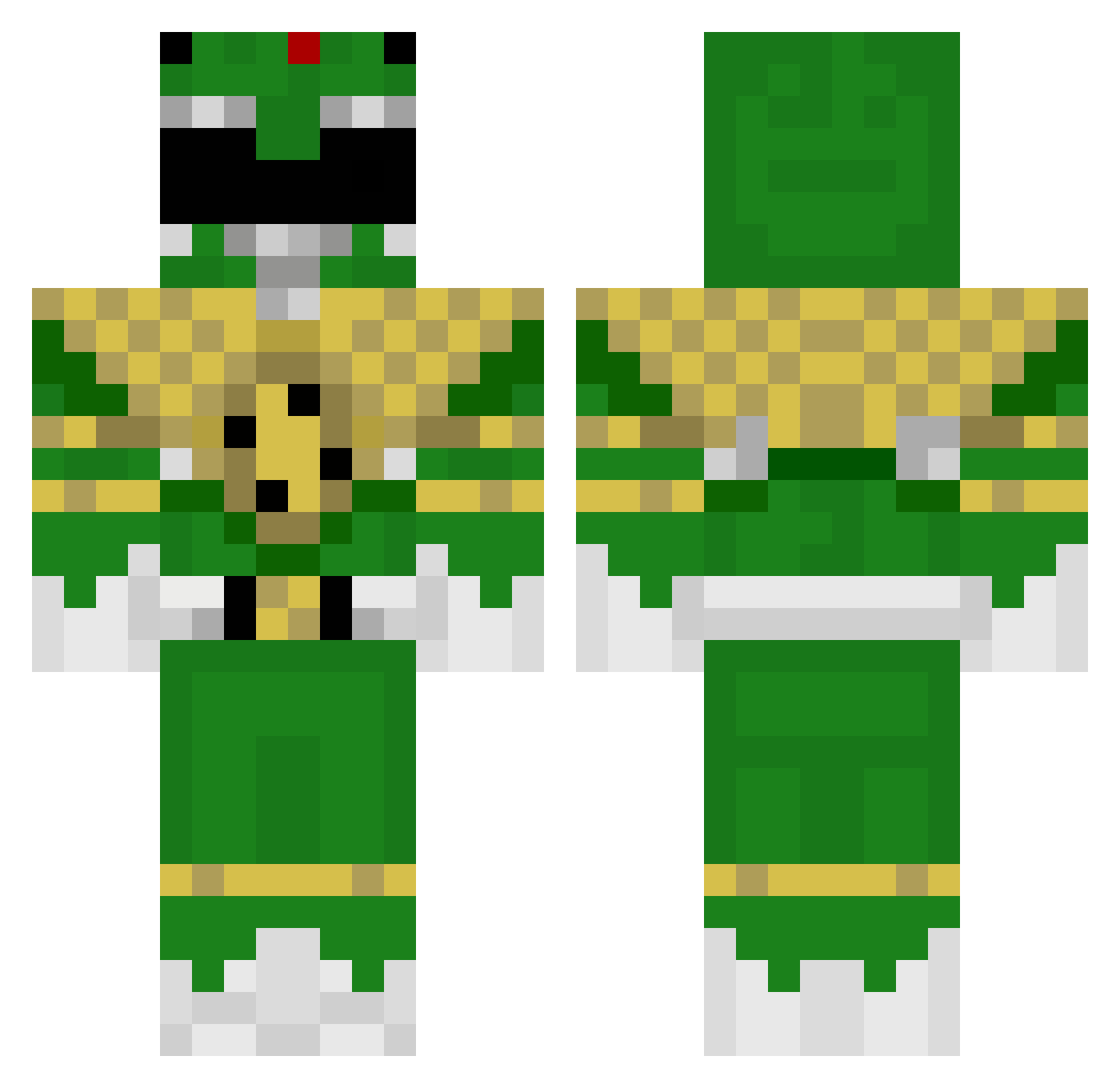 BeranosVater Minecraft skin, front and back view