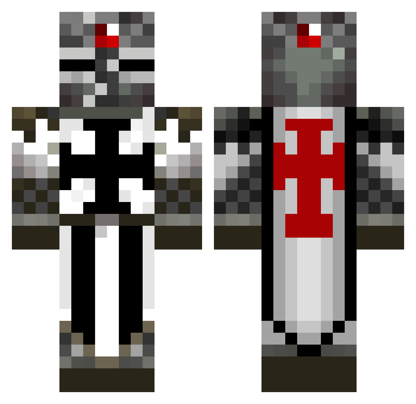 MaddoxGotGyatt Minecraft skin, front and back view
